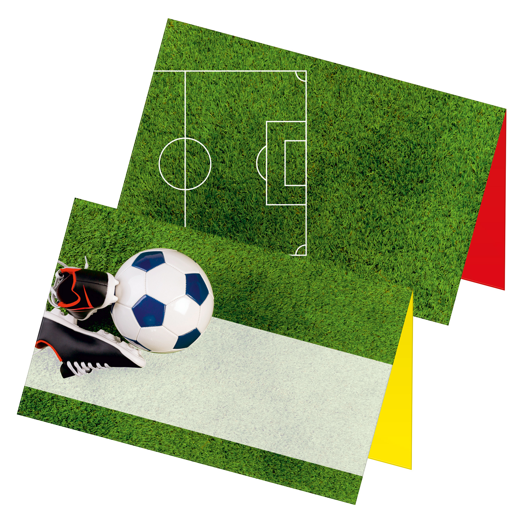 itenga 24x Tischkarten Platzkarten "Fu�ball Fu�ballschuh...