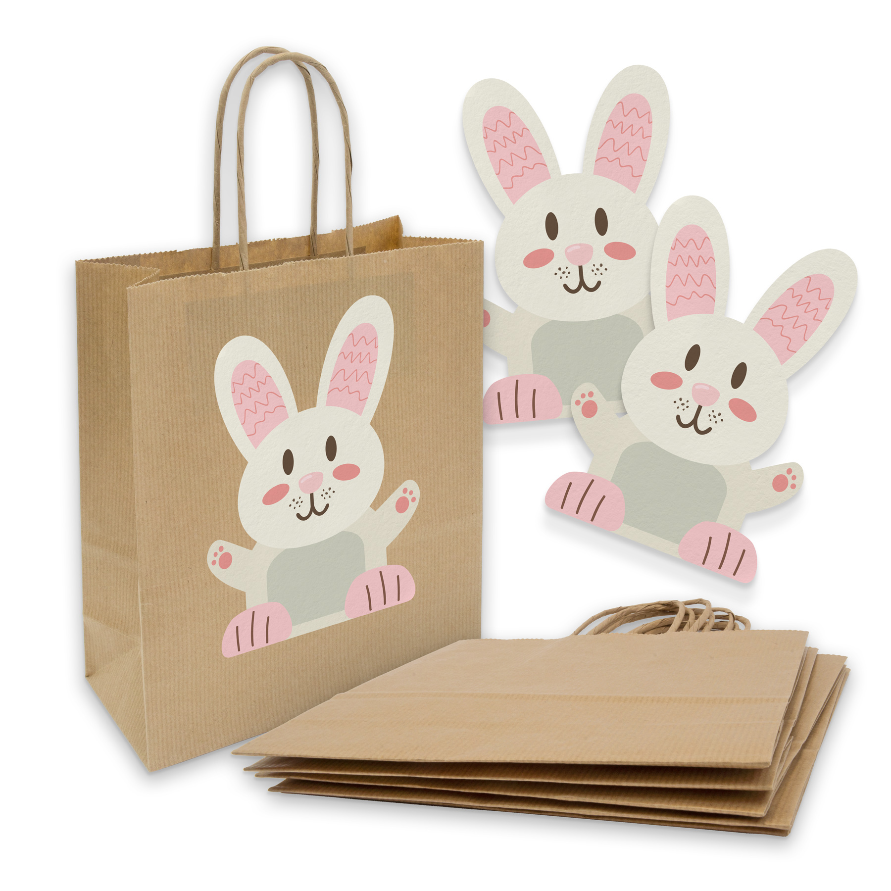 itenga 5x Geschenkt�te mit Kordel 18x8x22cm Ostern + St...