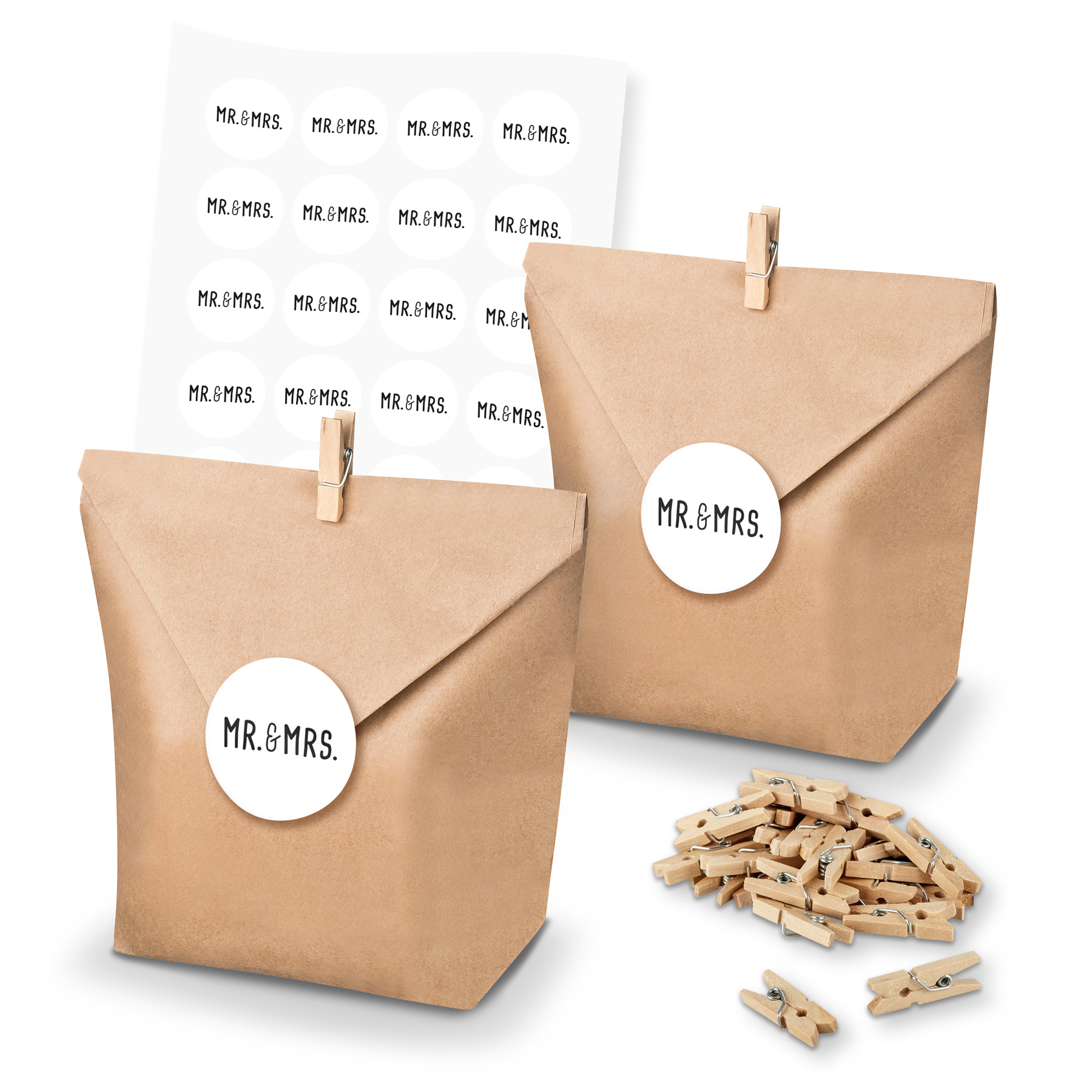 itenga SET Geschenkt�ten Mr. & Mrs. Hochzeit (Motiv 125)...