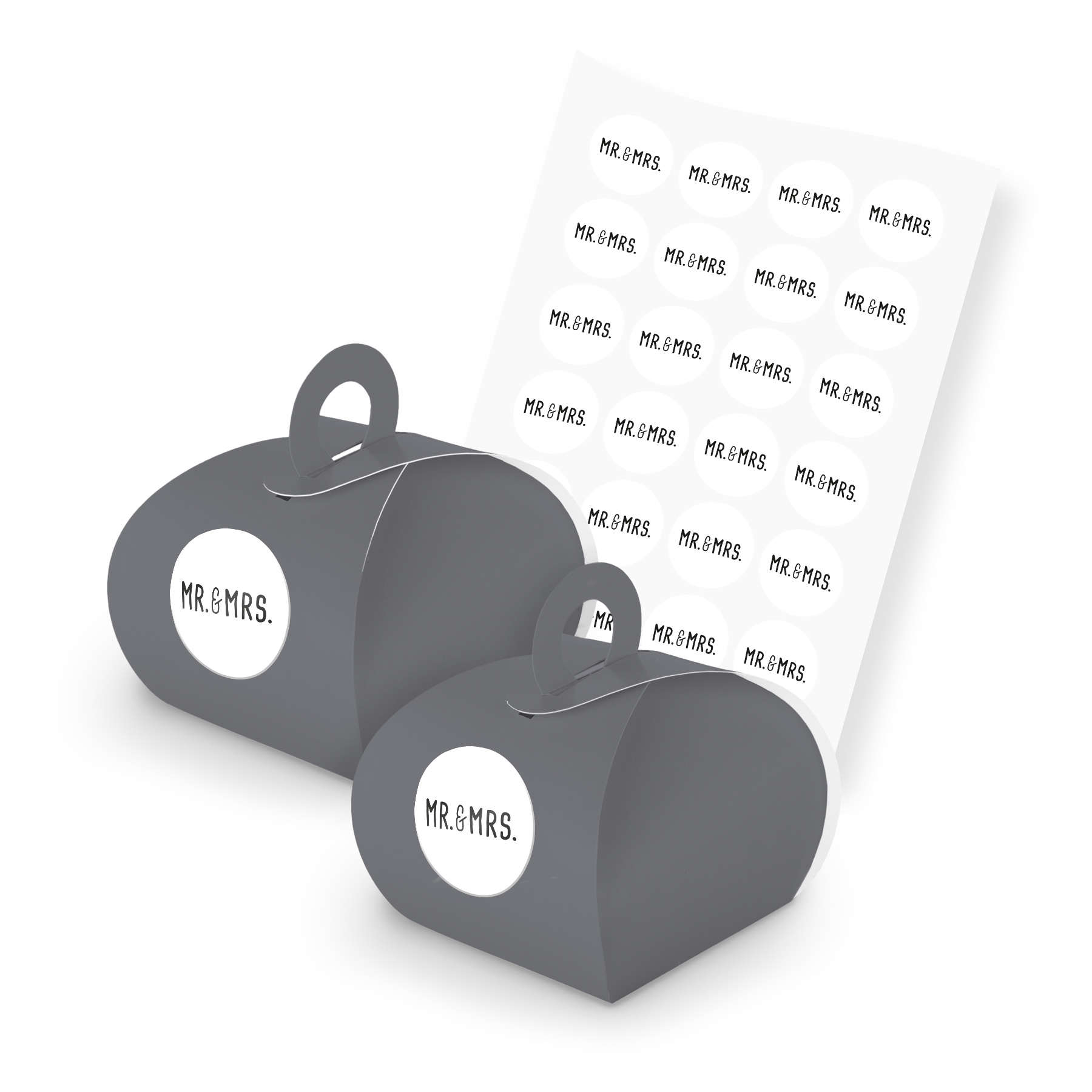 itenga SET Mr. & Mrs. (Motiv 125) 24x Geschenkschachtel ...