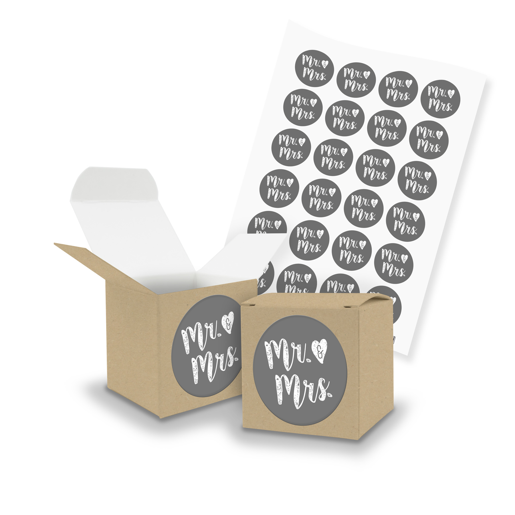 itenga SET Mr. & Mrs. Gastgeschenk Hochzeit (Motiv124) 2...