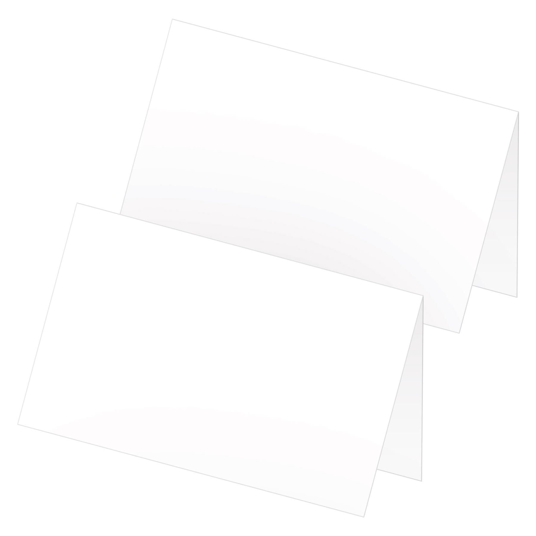 itenga 24x Tischkarten Neutral Wei� Blanko f�r alle Anl�...