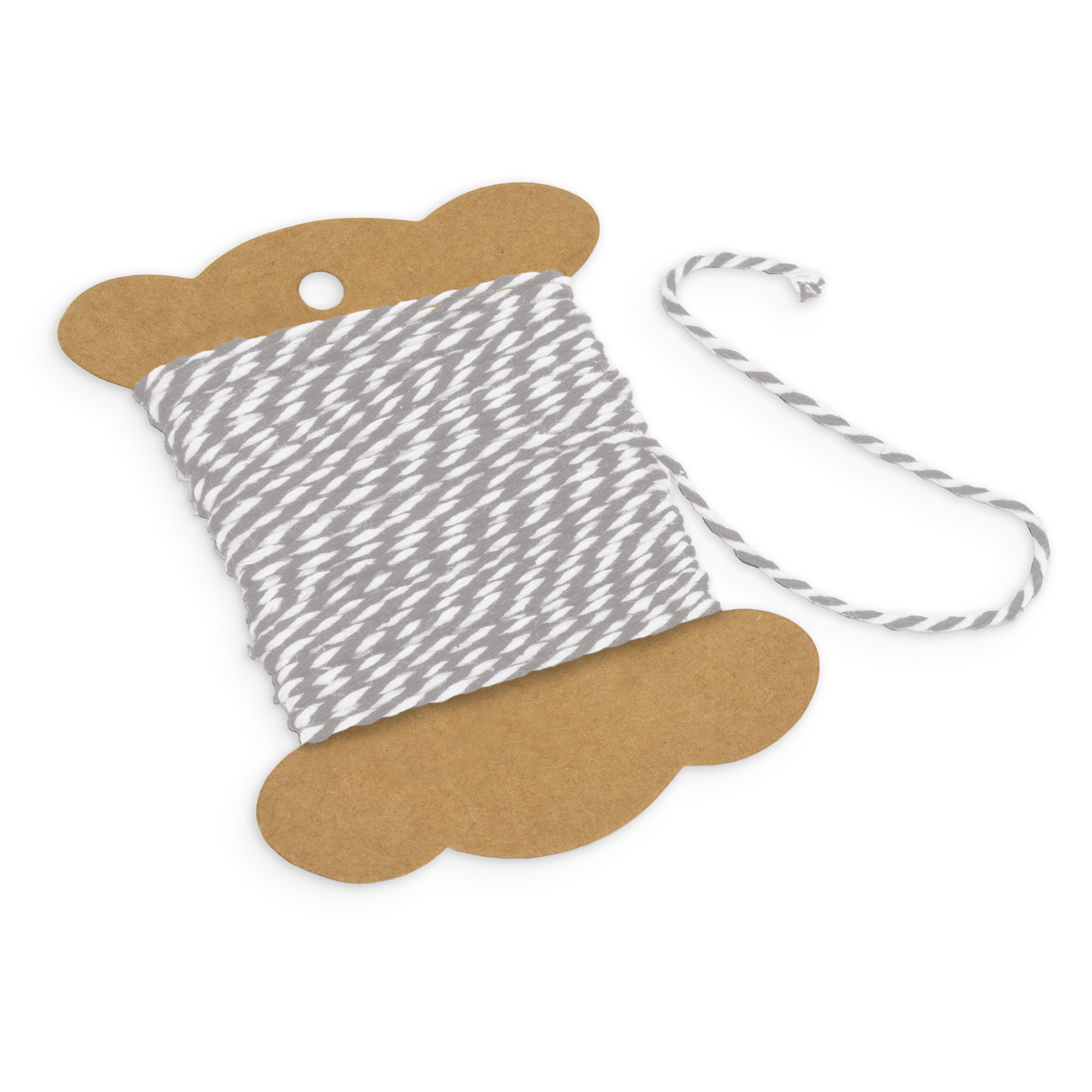 itenga Deko Garn grau /wei� 10m