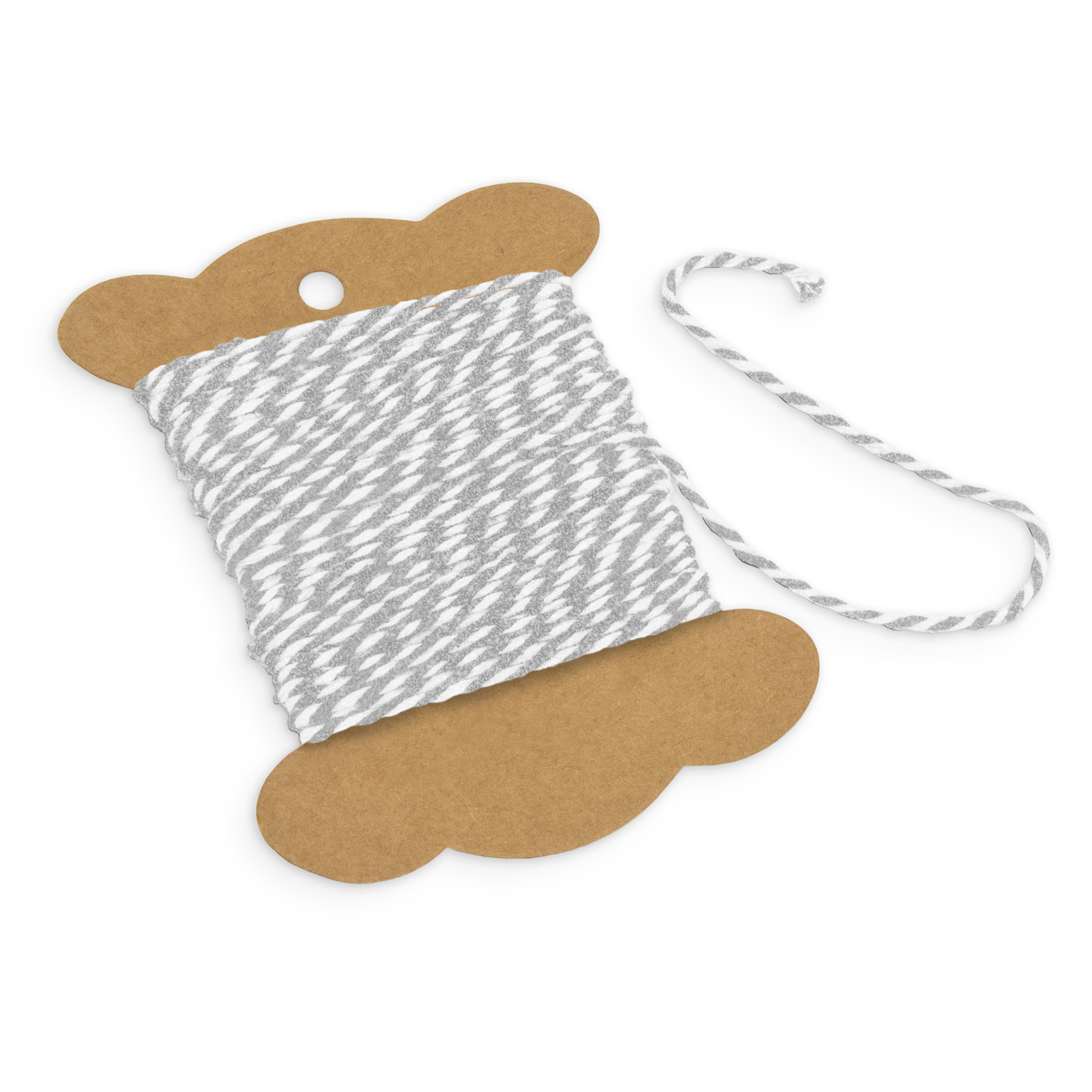 itenga Deko Garn silber /wei� 10m