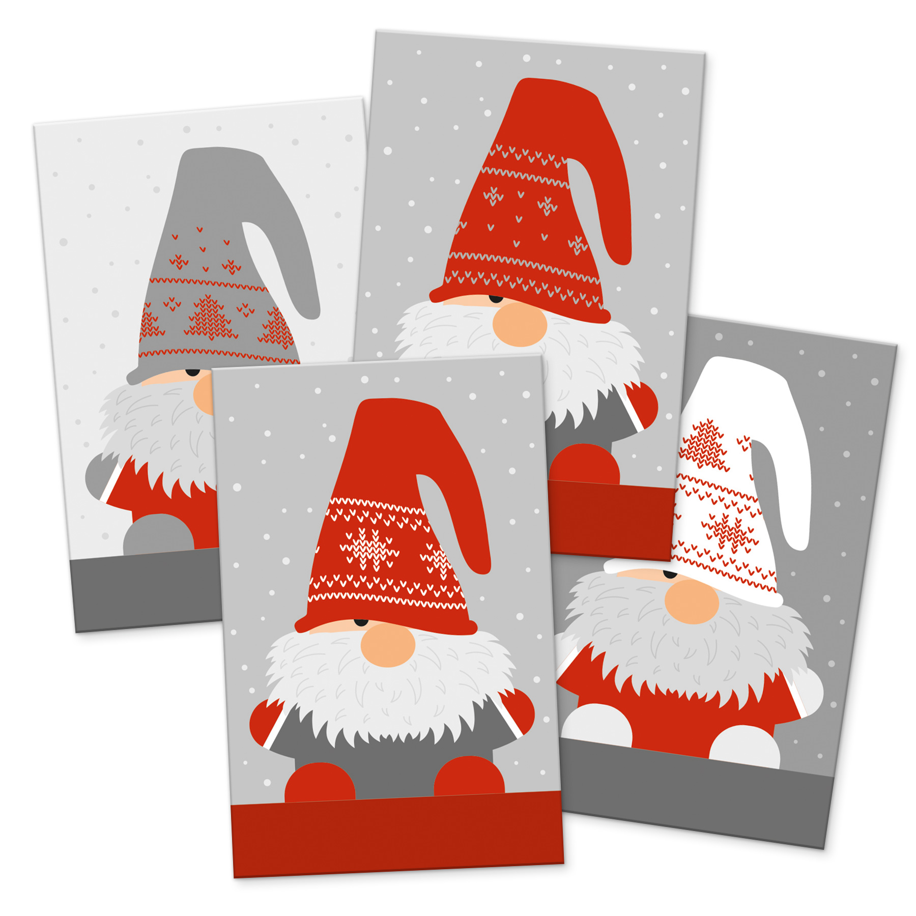 itenga 24 x Geschenkkarten Wichtelbande (Visitenkartengr...