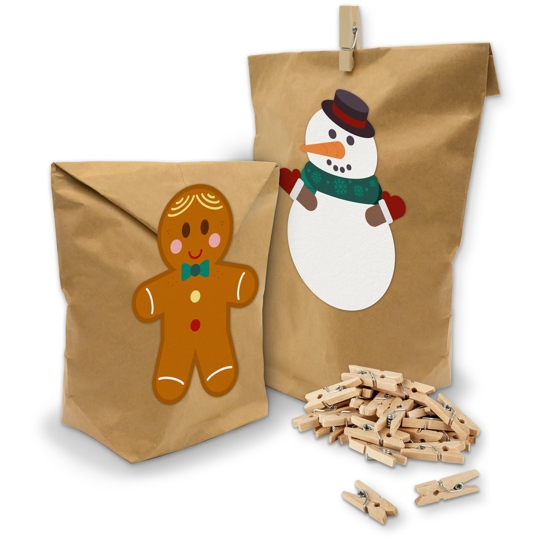 itenga SET Geschenkt�ten "Weihnachtsbande" 24 x T�ten + ...