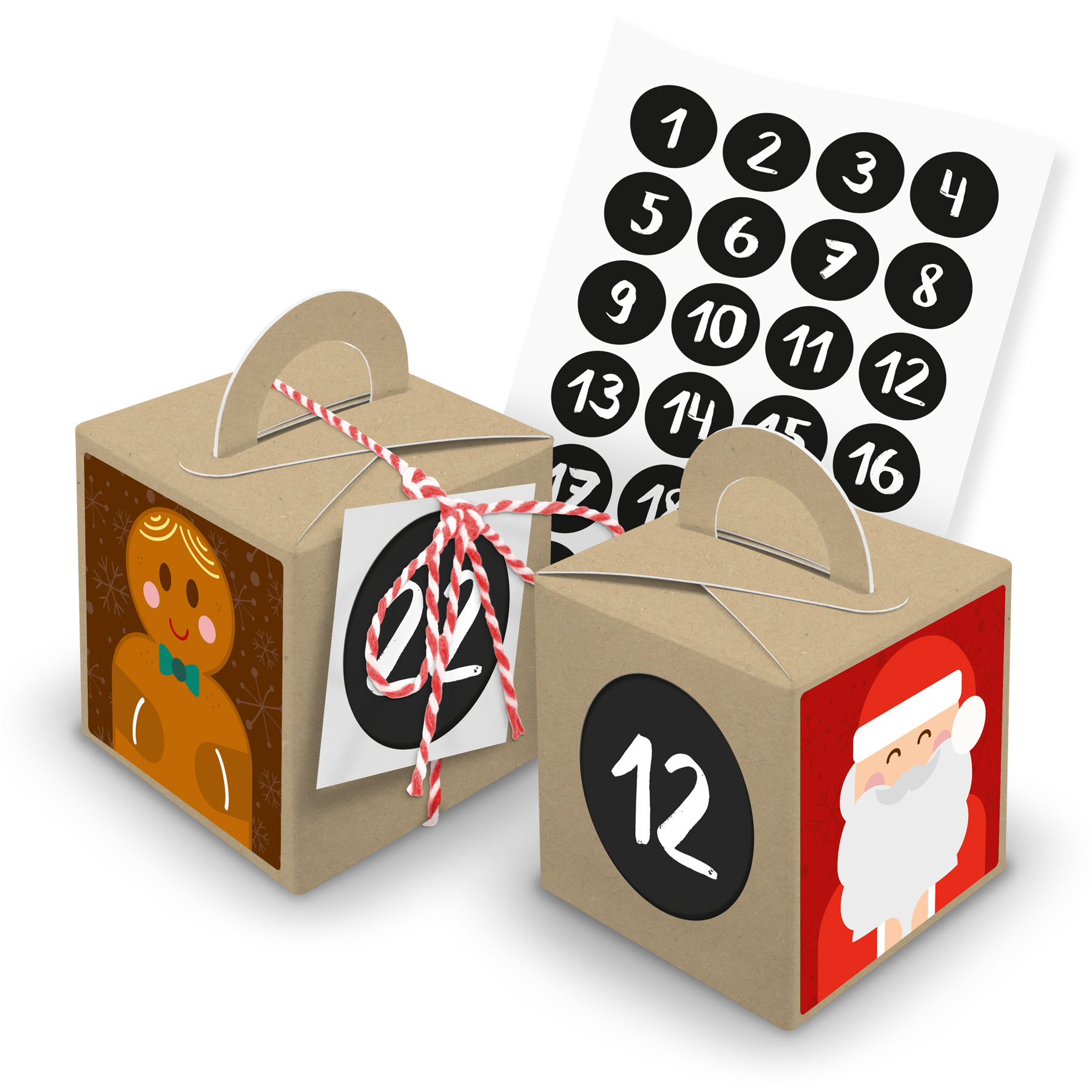 Adventskalender zum F�llen W�rfel (V28) + Weihnachtsband...