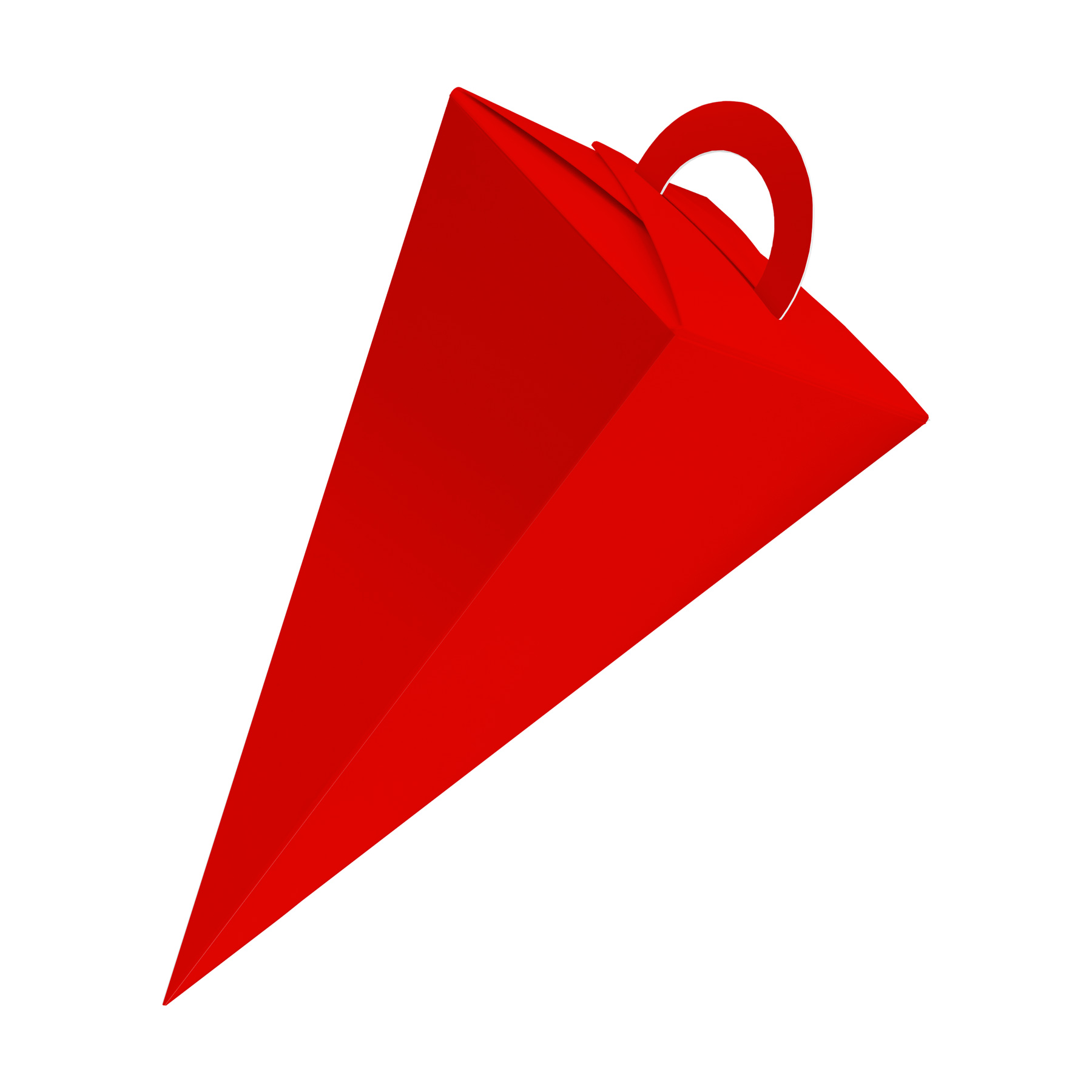 25x itenga Geschenkt�te Schult�te mit Griff 14 cm, Rot