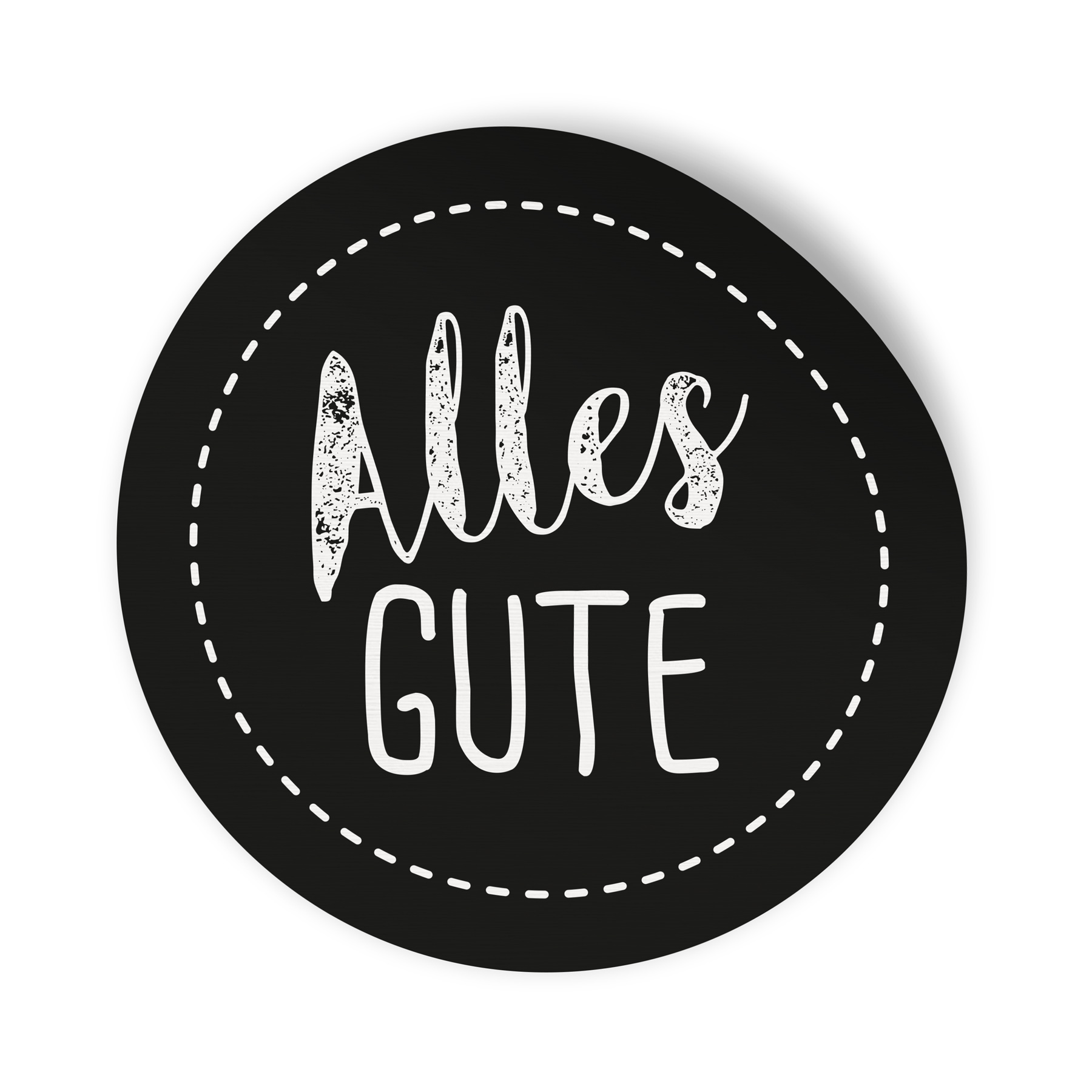 24x Sticker Aufkleber Alles Gute Schwarz / Wei�, Durchme...