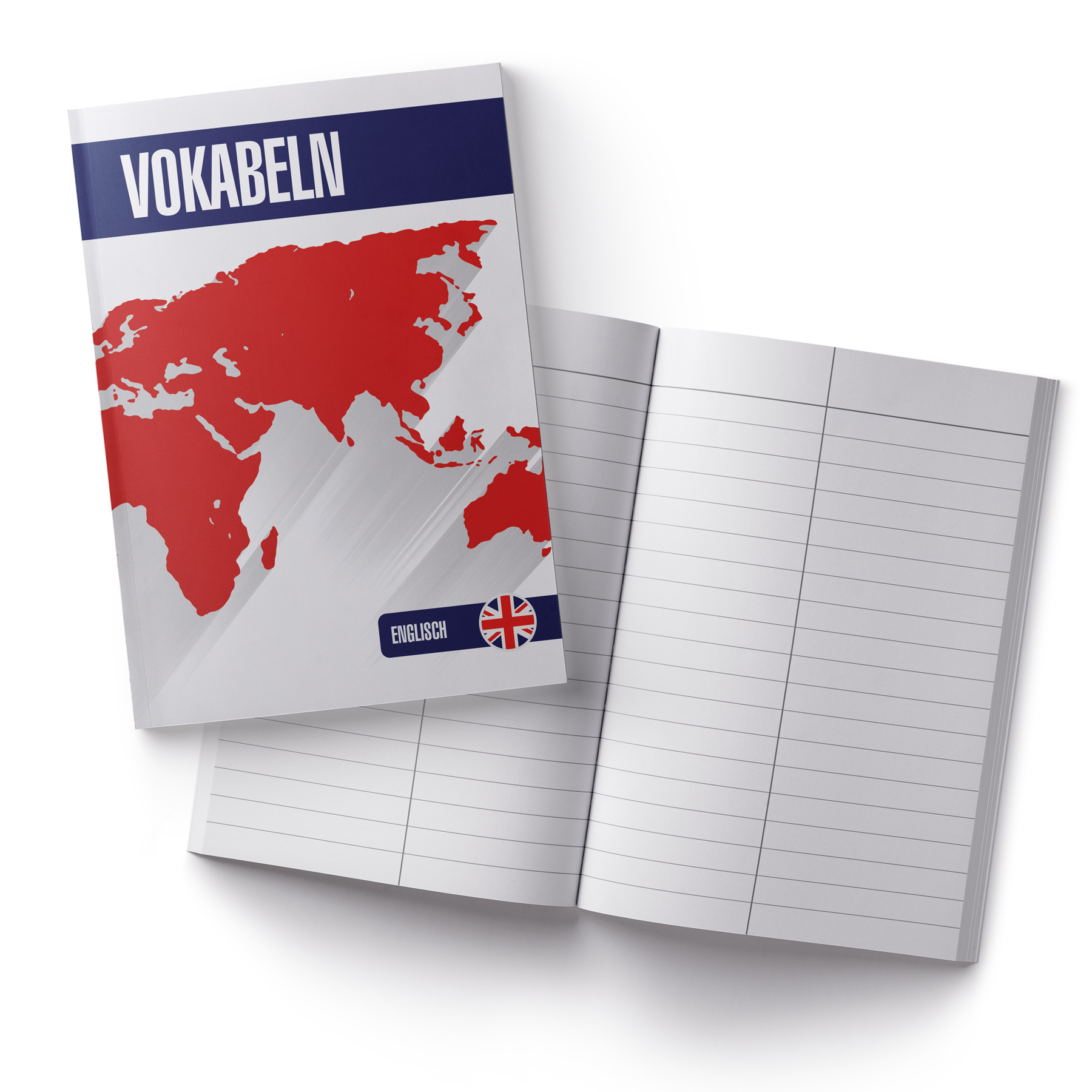 itenga Vokabelheft Englisch DIN A5, 56 Seiten 100g Natur...