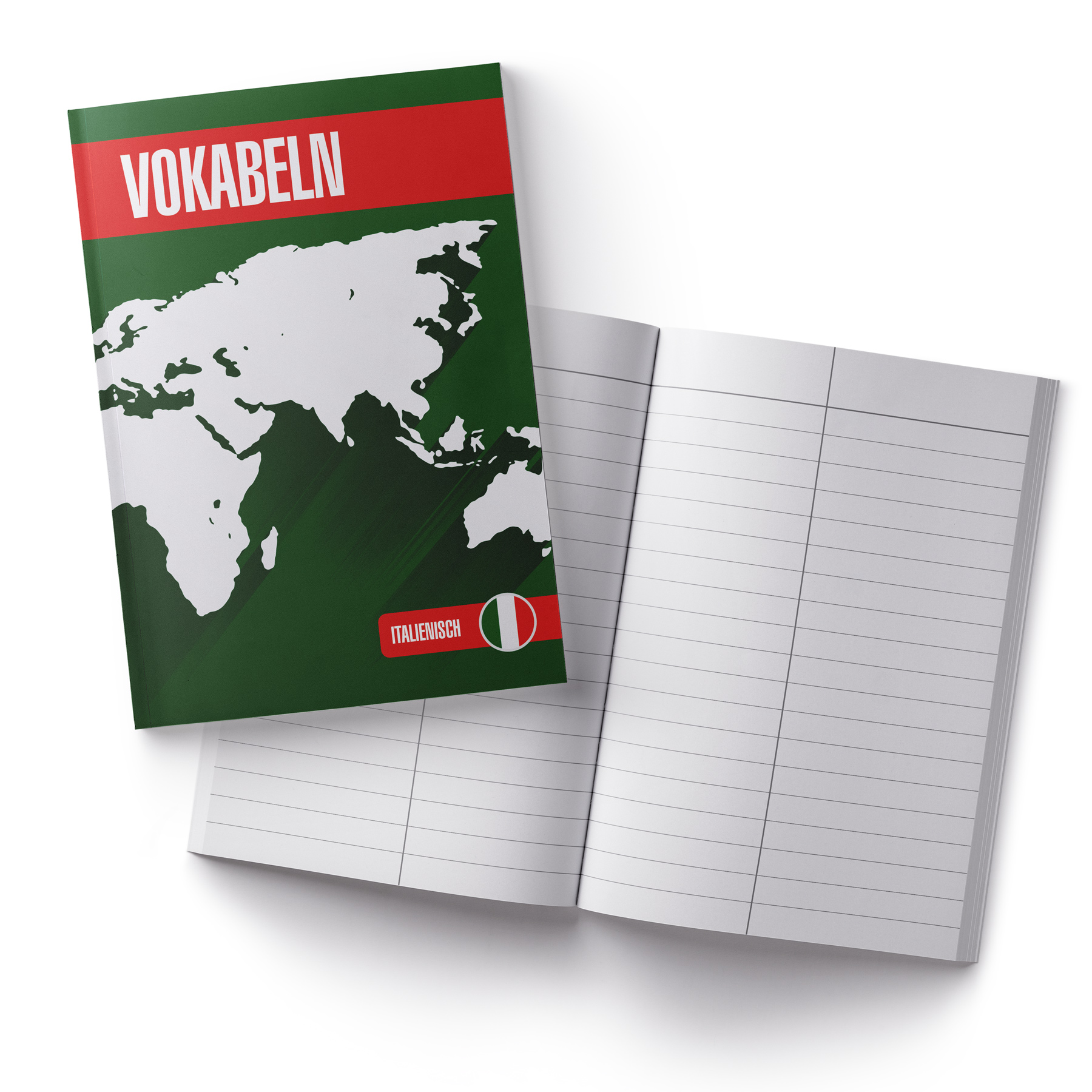 itenga Vokabelheft Italienisch DIN A5, 56 Seiten 100g Na...