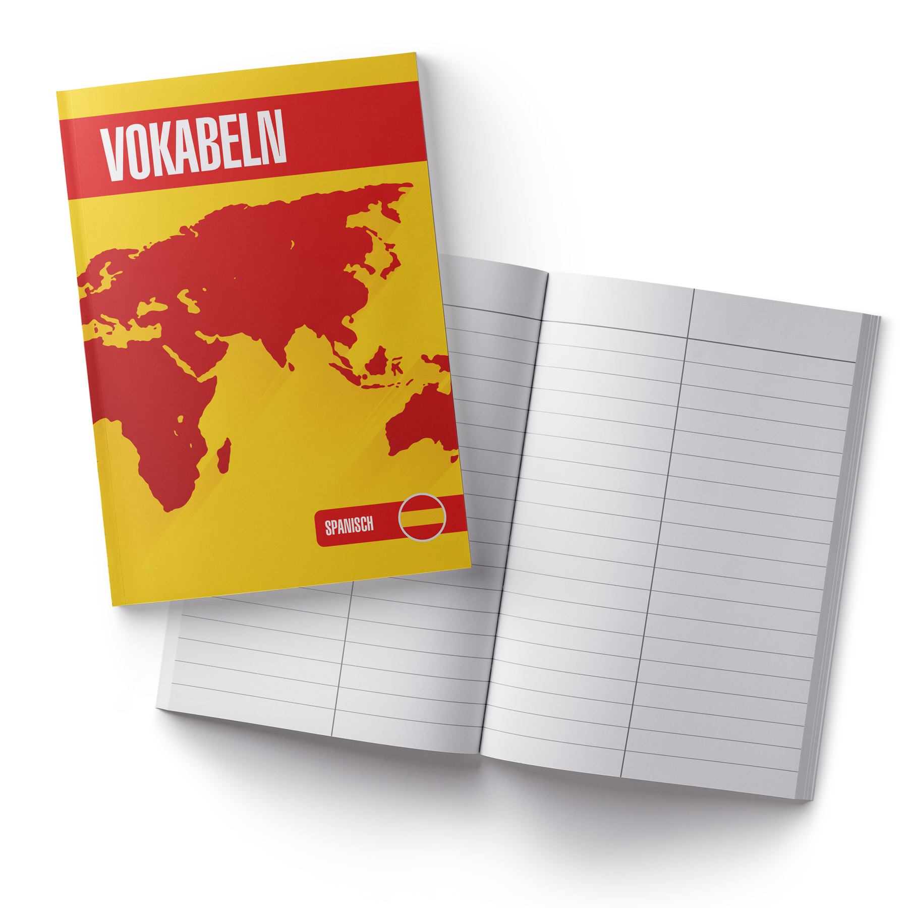 itenga Vokabelheft Spanisch DIN A5, 56 Seiten 100g Natur...