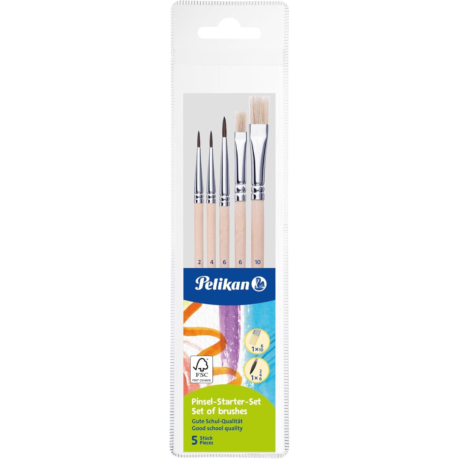 ITENGA Set Pelikan Deckfarbkasten K24, 24 Farben + Pelik...