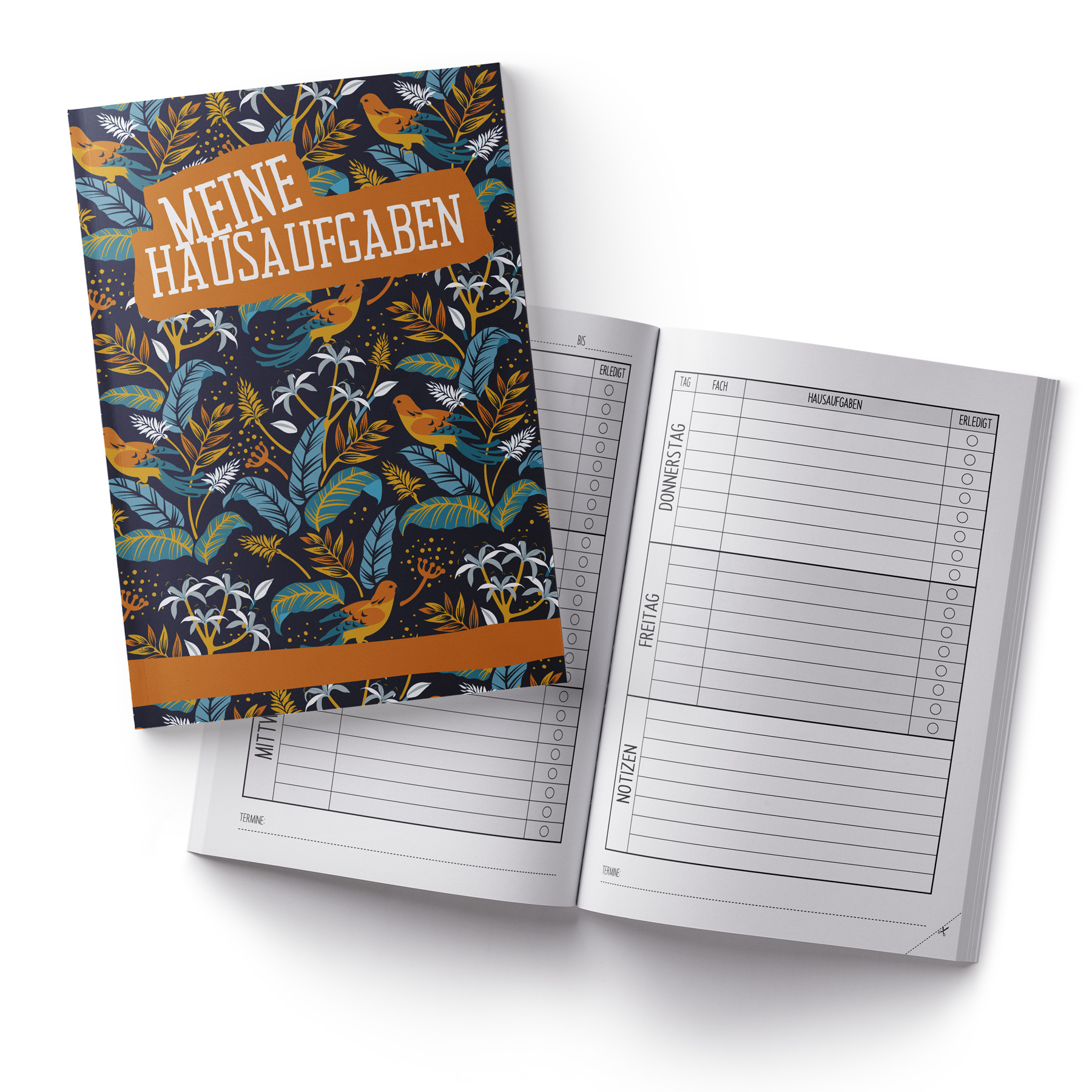 itenga Hausaufgabenheft V�gel (Motiv 4) DIN A5, 96 Seiten