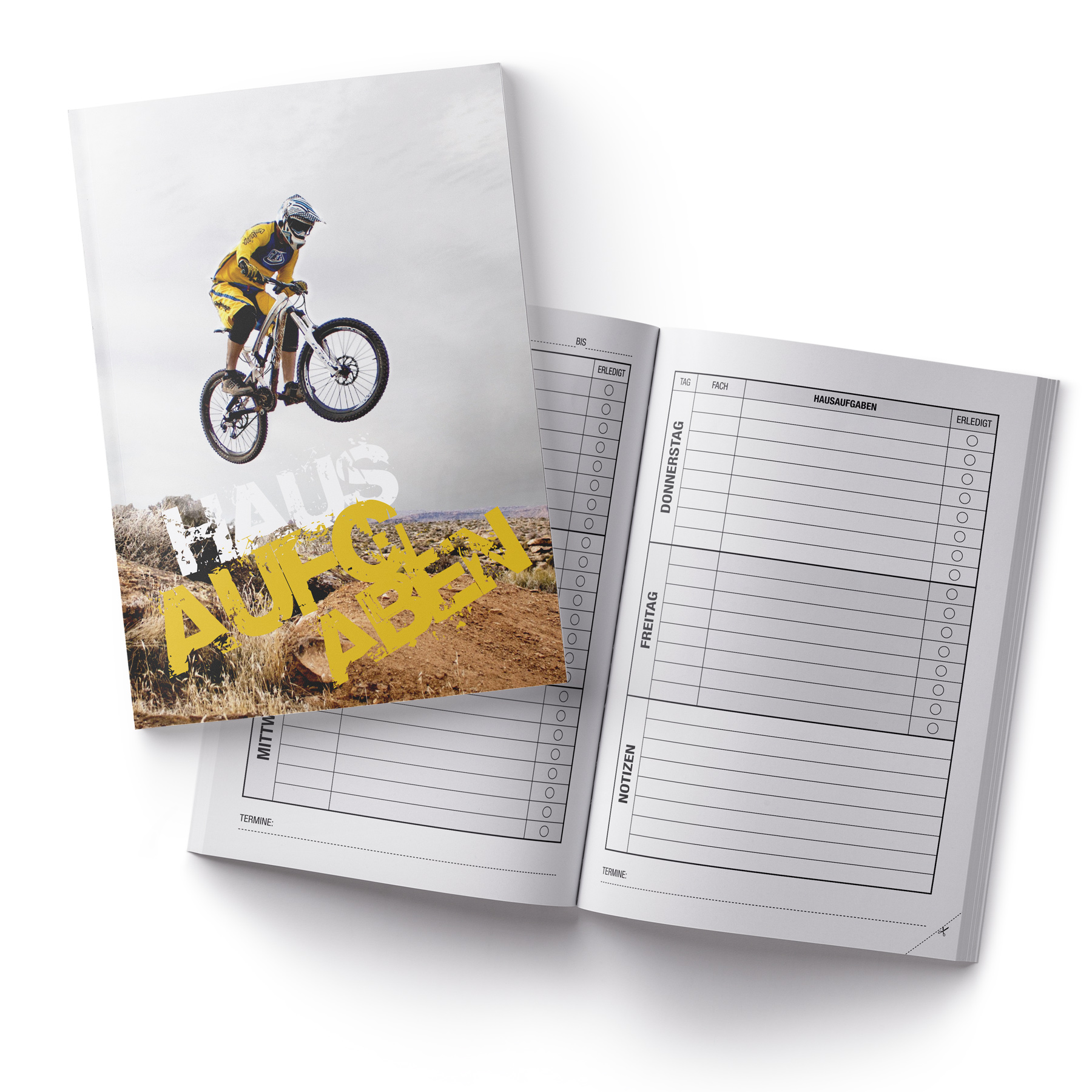 itenga Hausaufgabenheft Downhill (Motiv 36) DIN A5, 96 S...