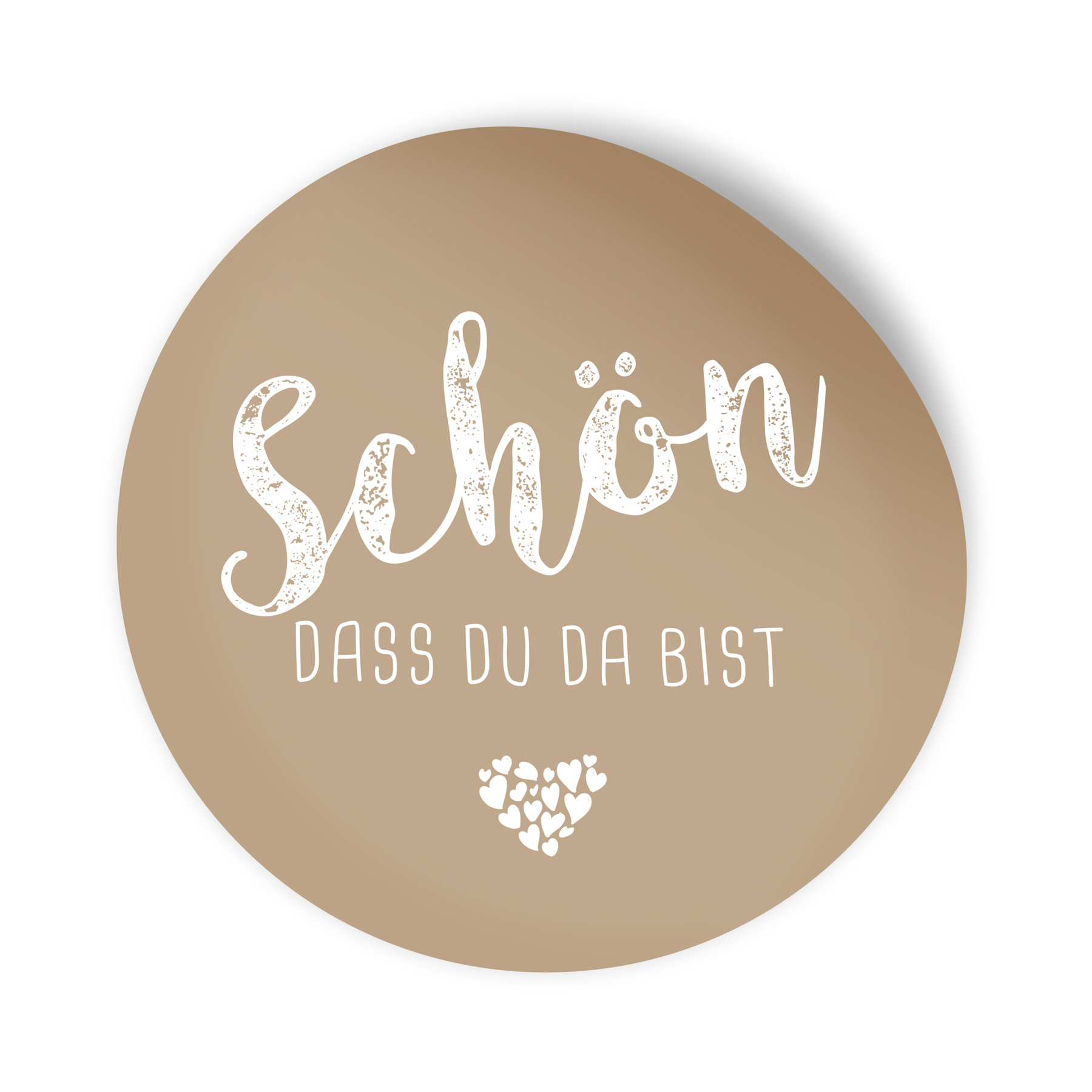 itenga 100x Sticker "Sch�n dass du da bist" latte macchi...