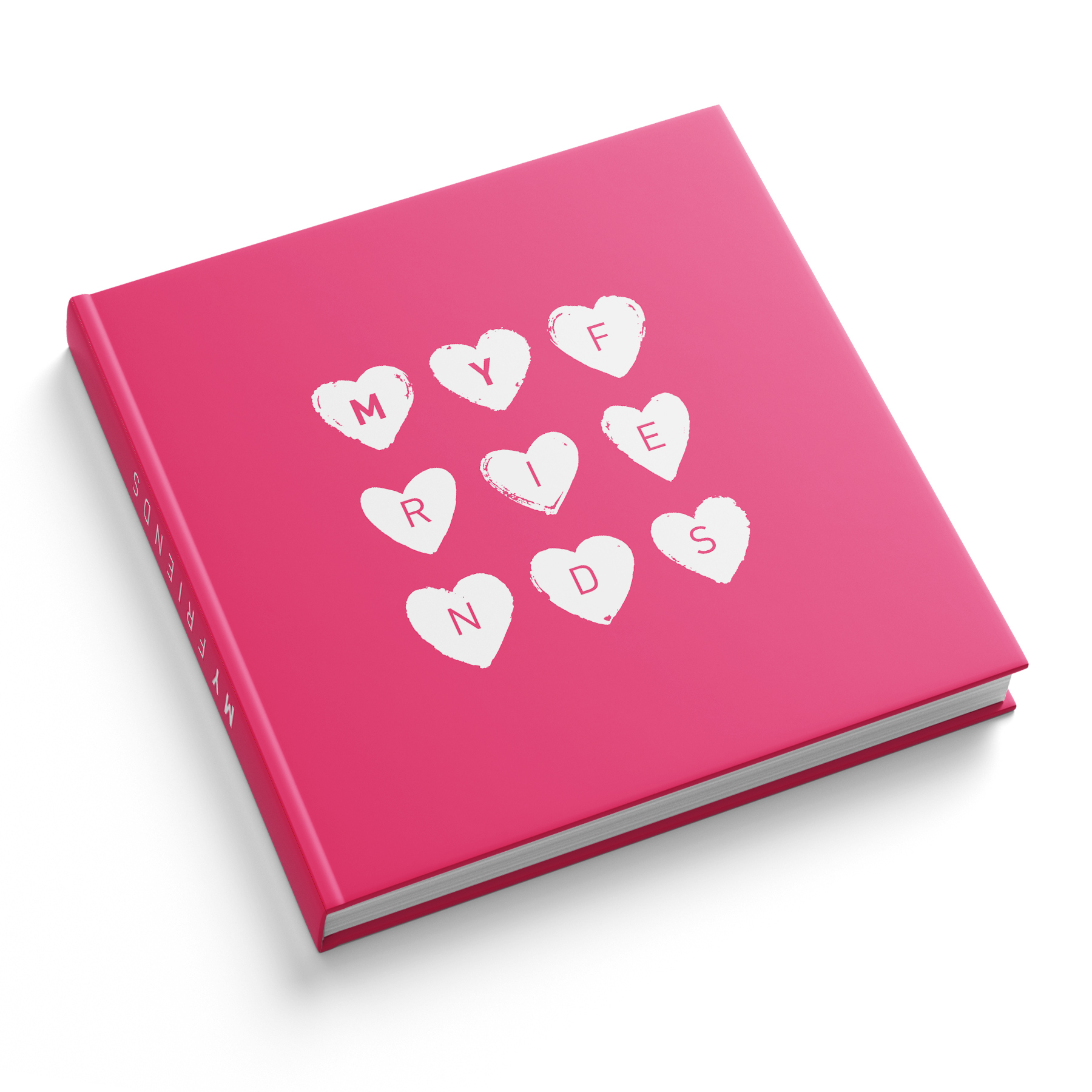 ITENGA G�stebuch "My friends" Freundebuch 88 Seiten 21x21cm