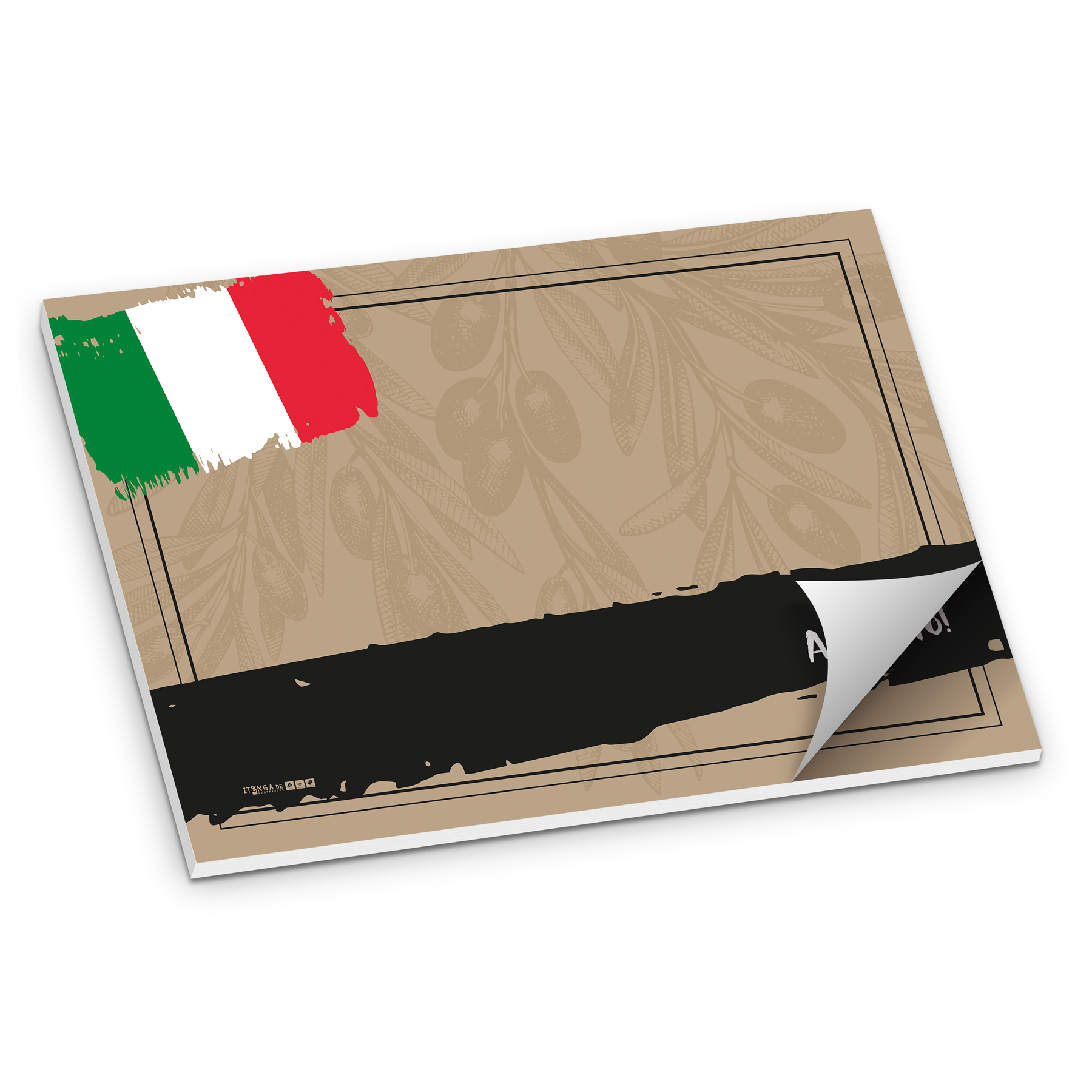 itenga Tischset Buon Appetito! Italienisch, 50 Blatt Pap...
