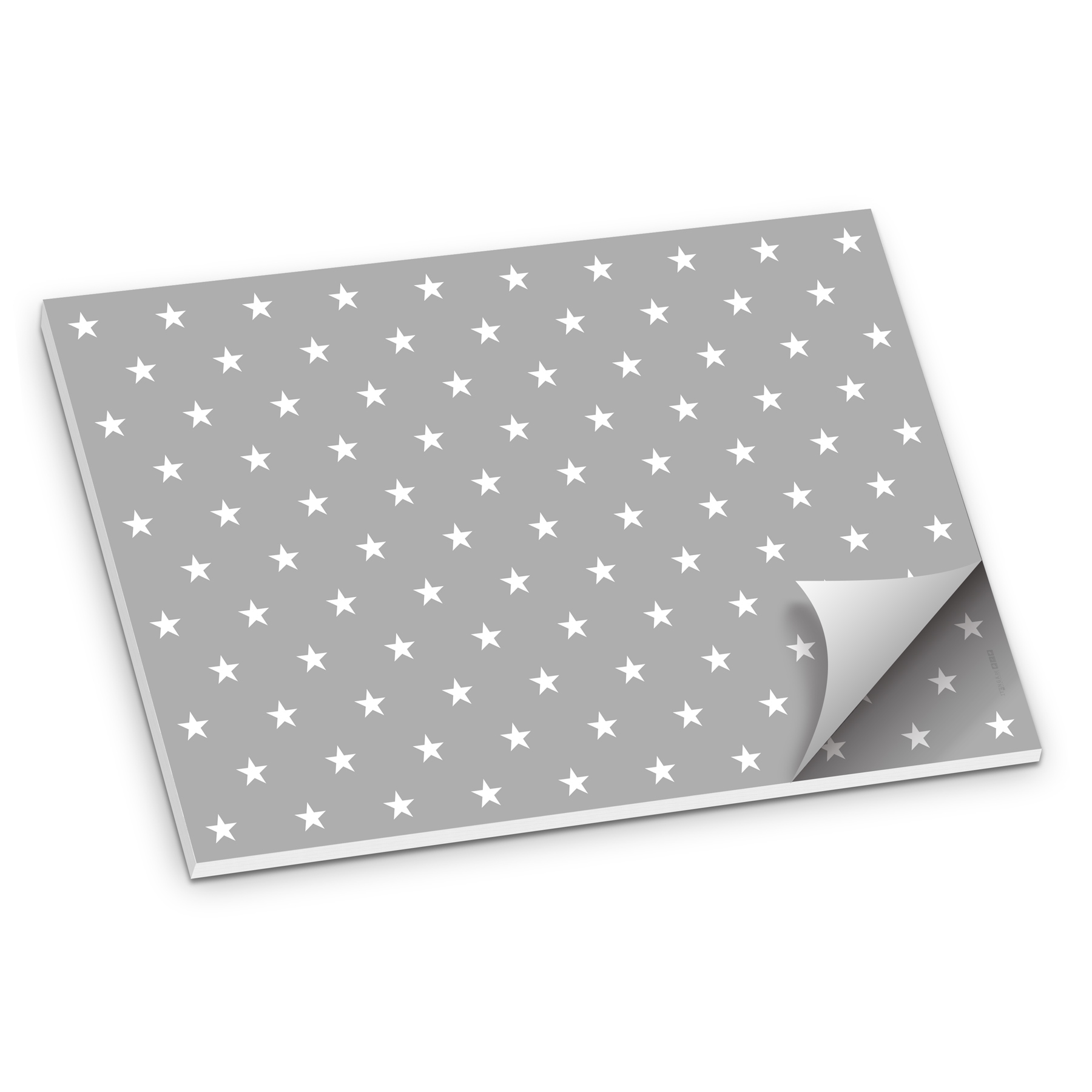 itenga Platzset Tischset "Sterne" Grau Wei� DIN A3 50 Blatt