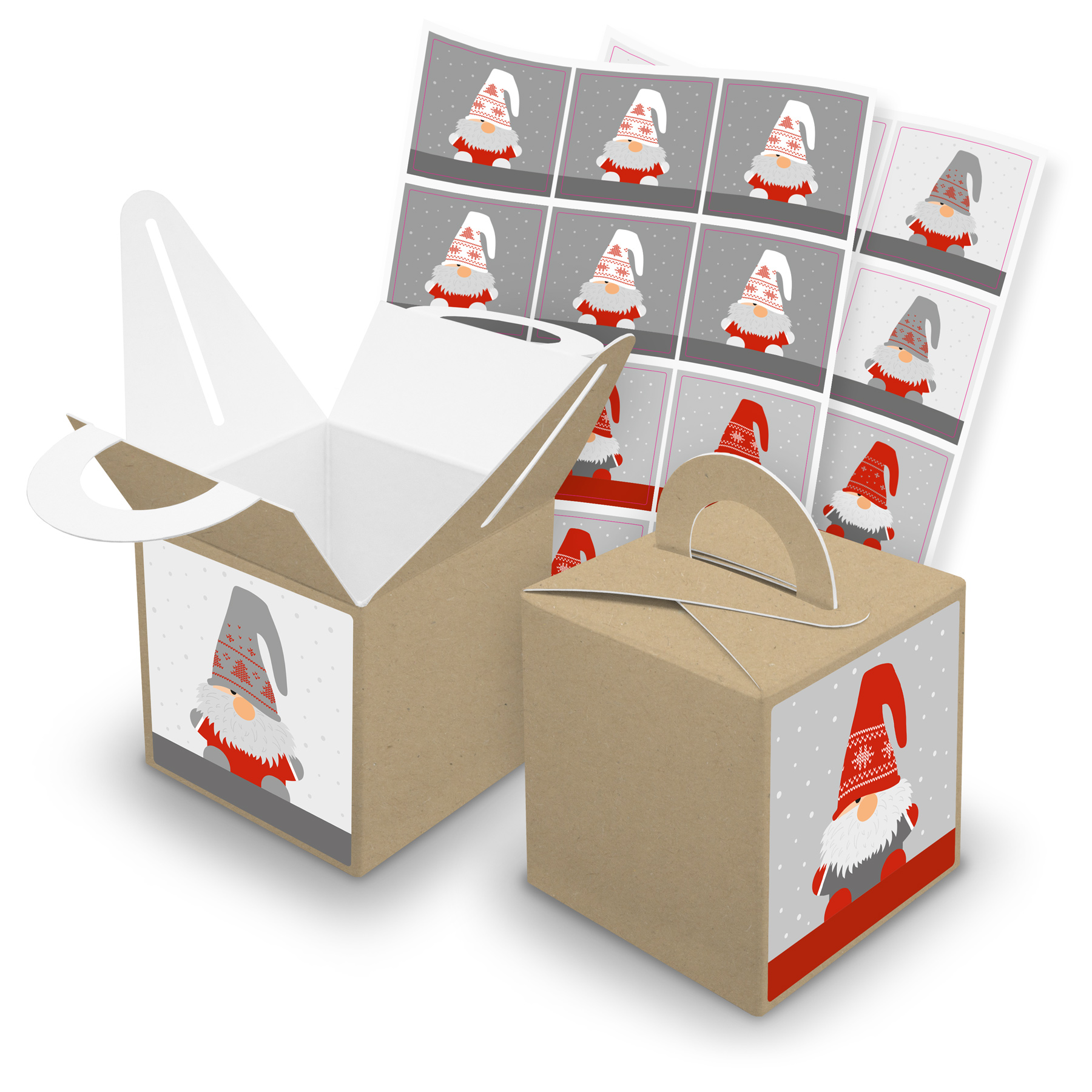 itenga SET V43 Wichtelbande quadratisch 24x W�rfelboxen ...