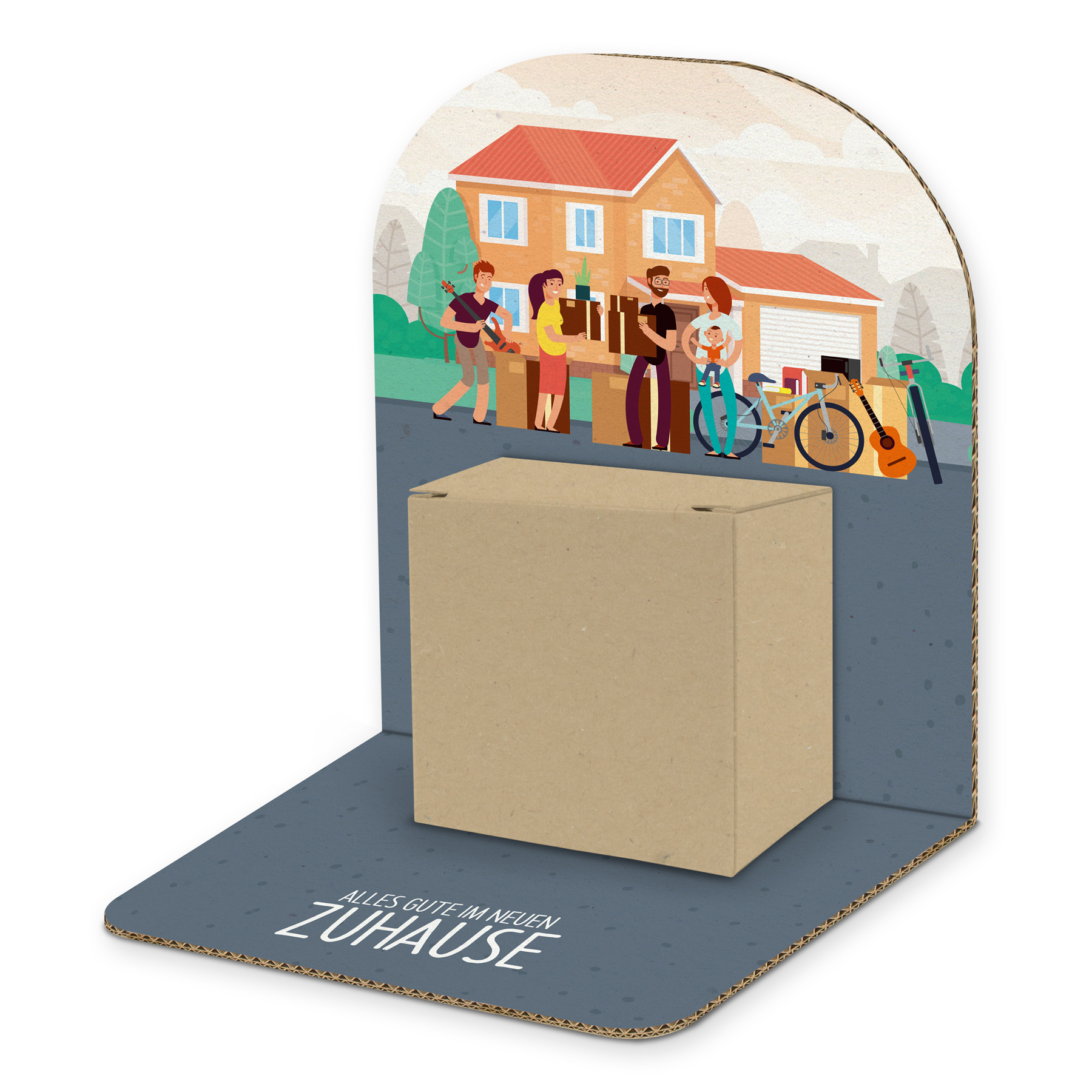 itenga Geldgeschenkverpackung Basic Umzug I Aufsteller W...