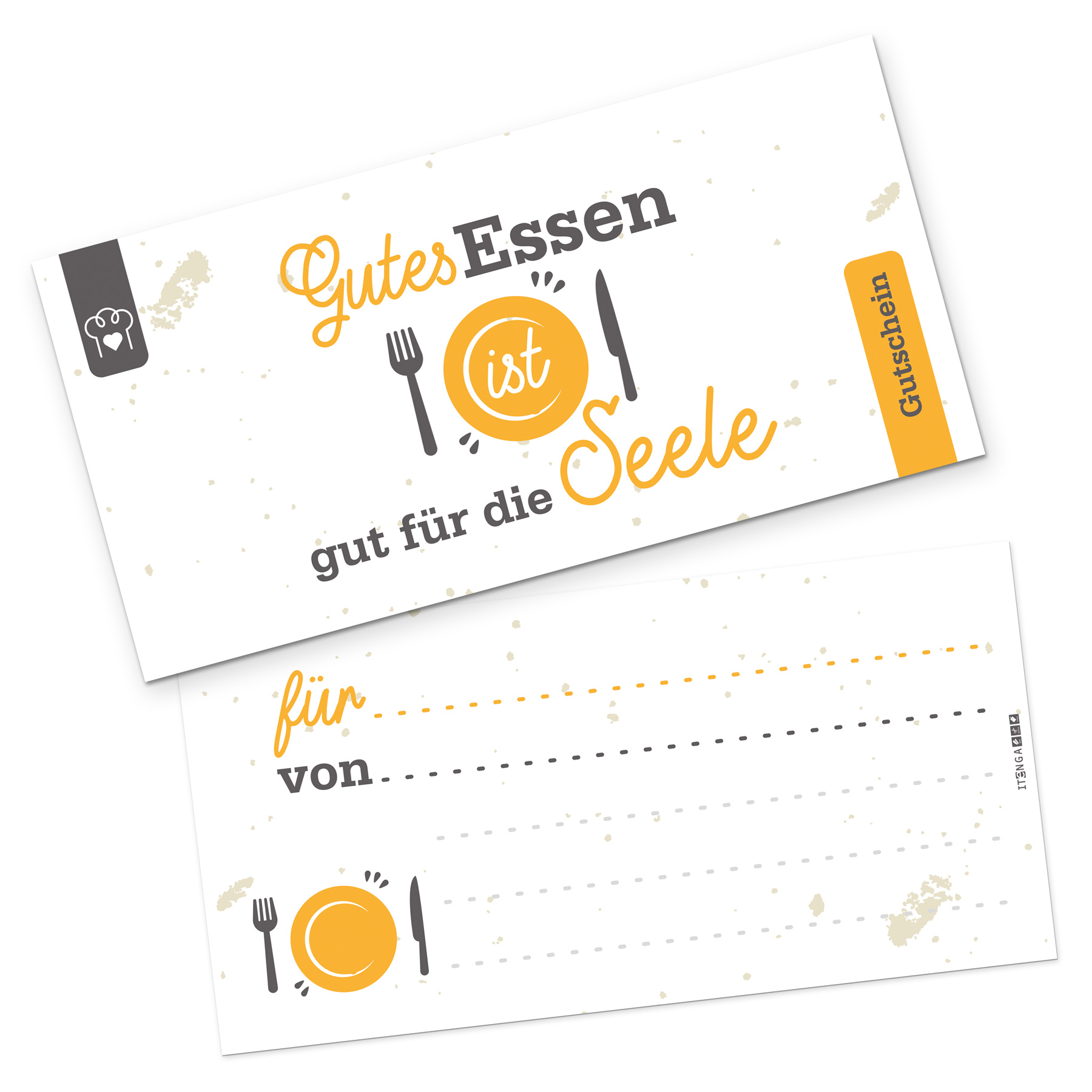 itenga Geschenkgutschein Gutes Essen (Motiv 7), Postkart...