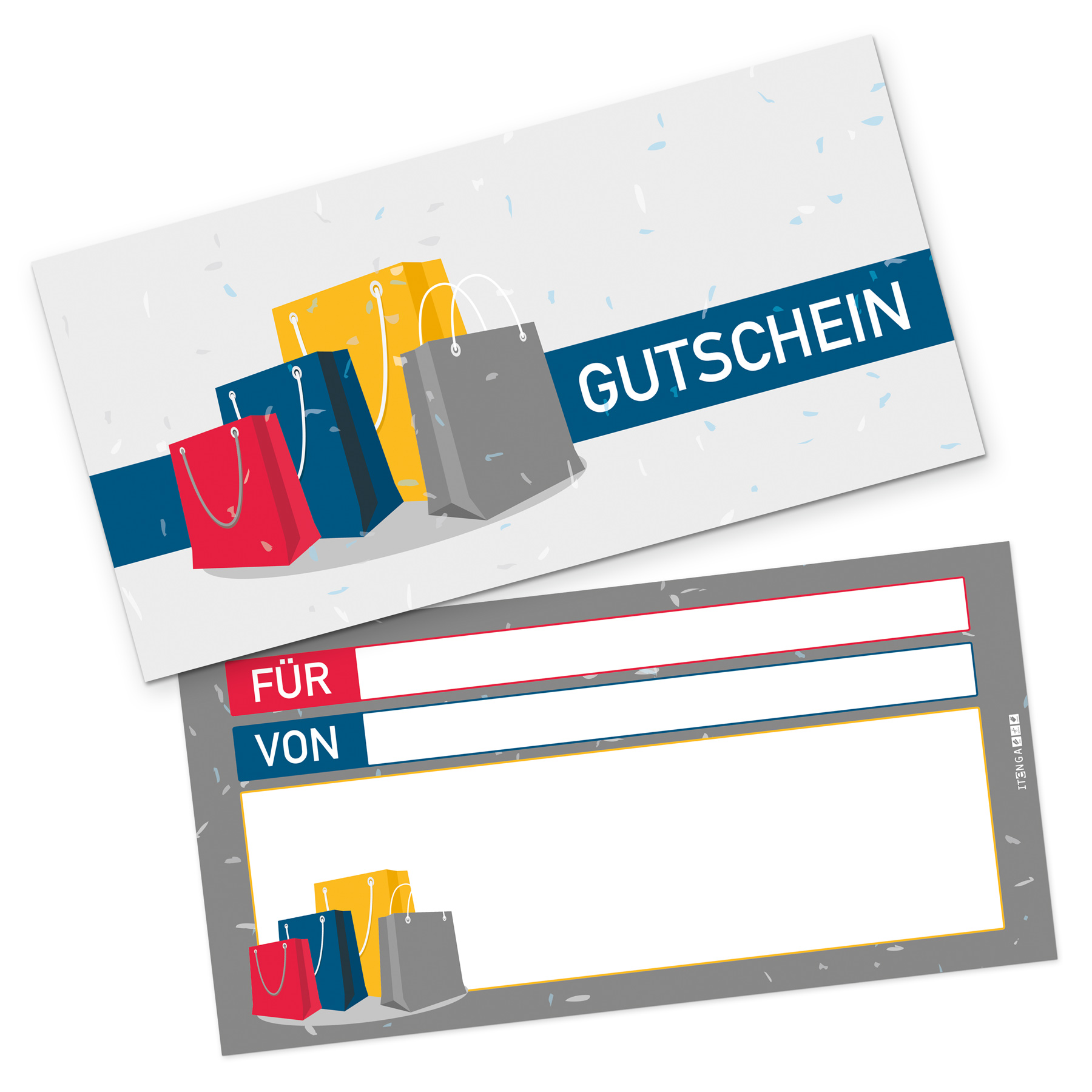 itenga Geschenkgutschein Shopping (Motiv 9), Postkarte z...