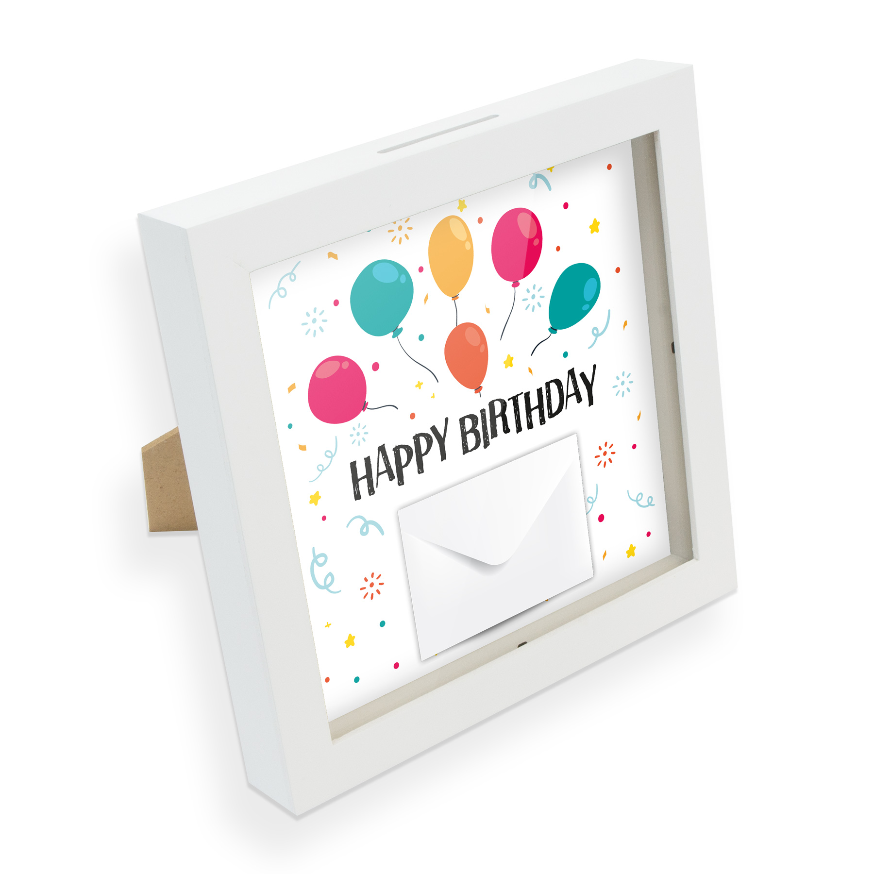 itenga Bilderrahmen Geldgeschenk Happy Birthday Luftball...