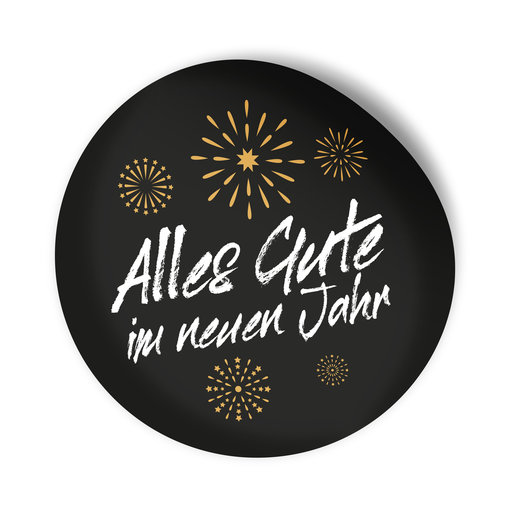 itenga 24x Aufkleber Alles Gute im neuen Jahr Feuerwerk ...