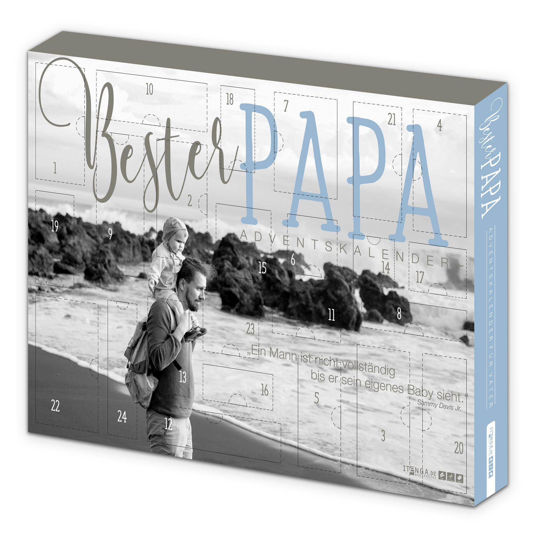 itenga Adventskalender gef�llt "Bester Papa" Fotomotiv