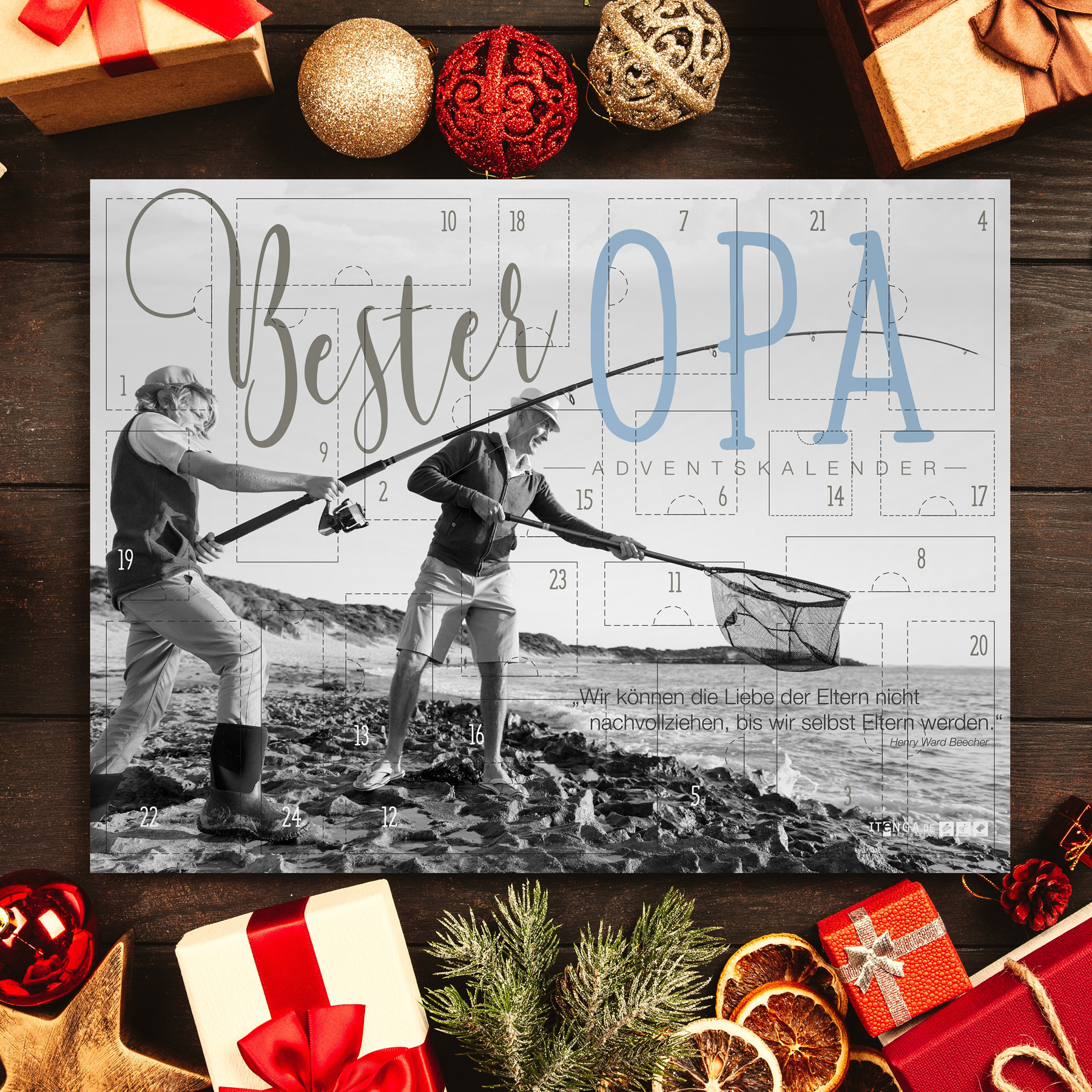 itenga Adventskalender gef�llt "Bester Opa"