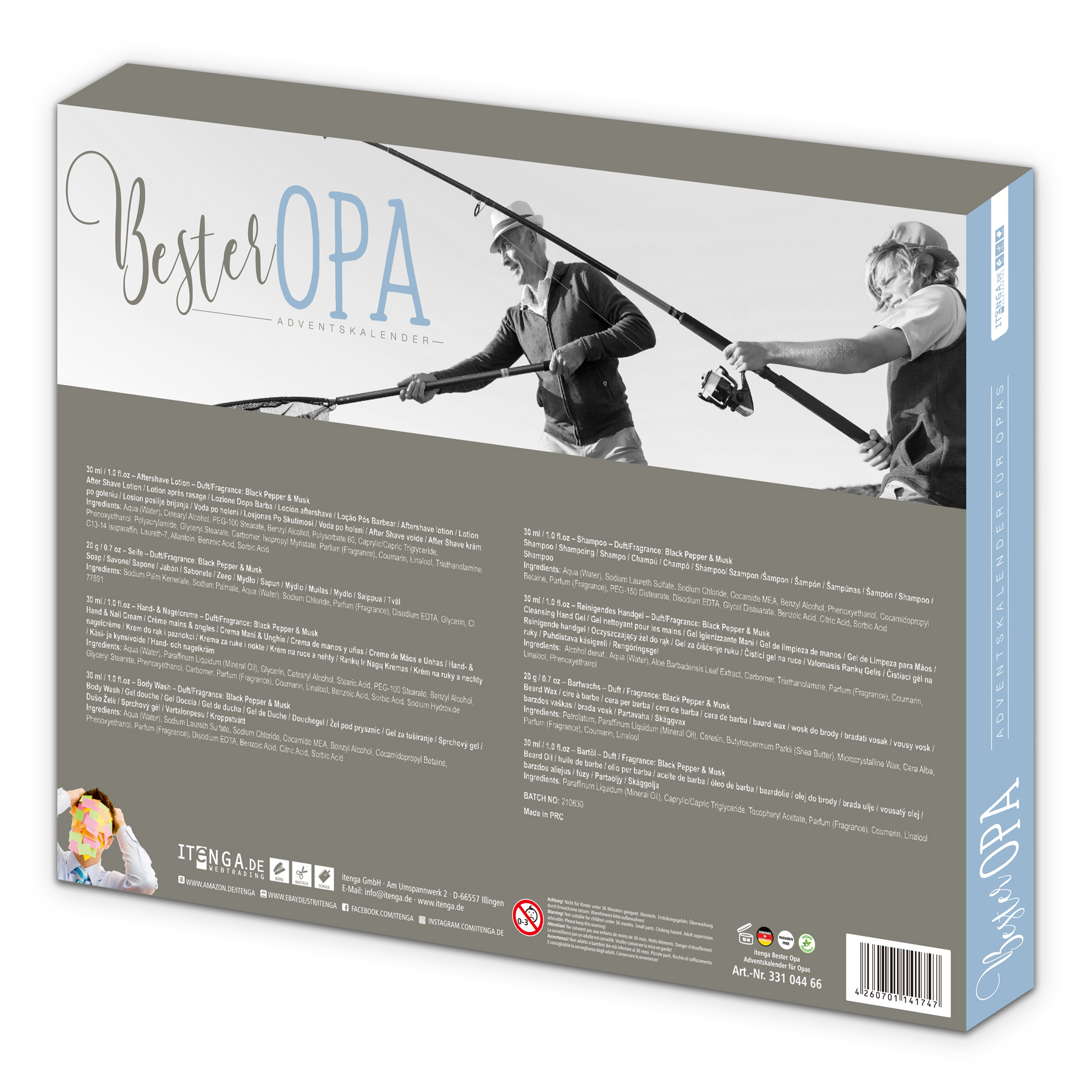 itenga Adventskalender gef�llt "Bester Opa"