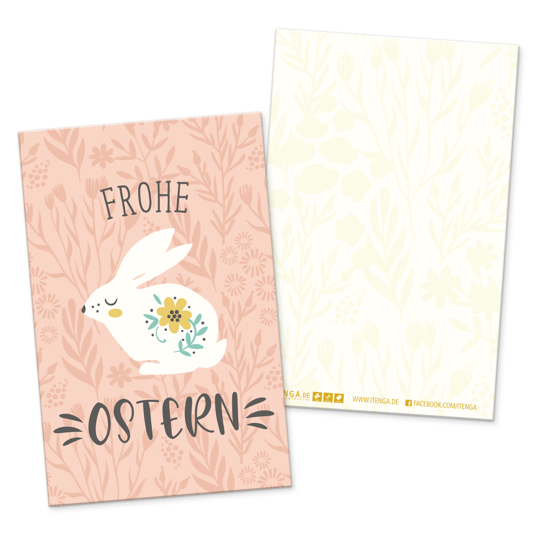 itenga 24 x Geschenkekarten Frohe Ostern Mix 4 Motive pa...