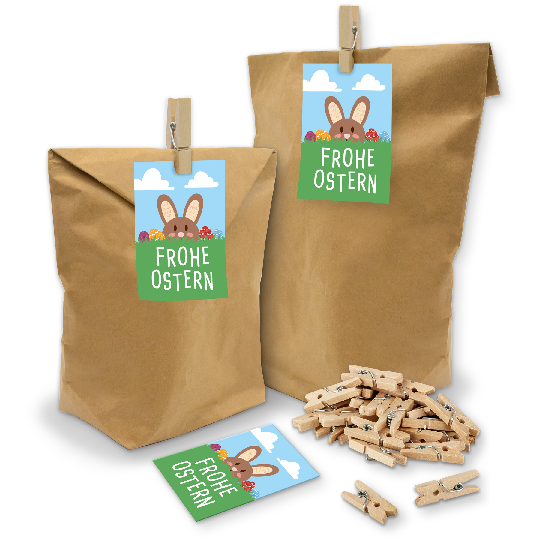 itenga SET Geschenkt�ten Frohe Ostern Hasenbande 24x T�t...
