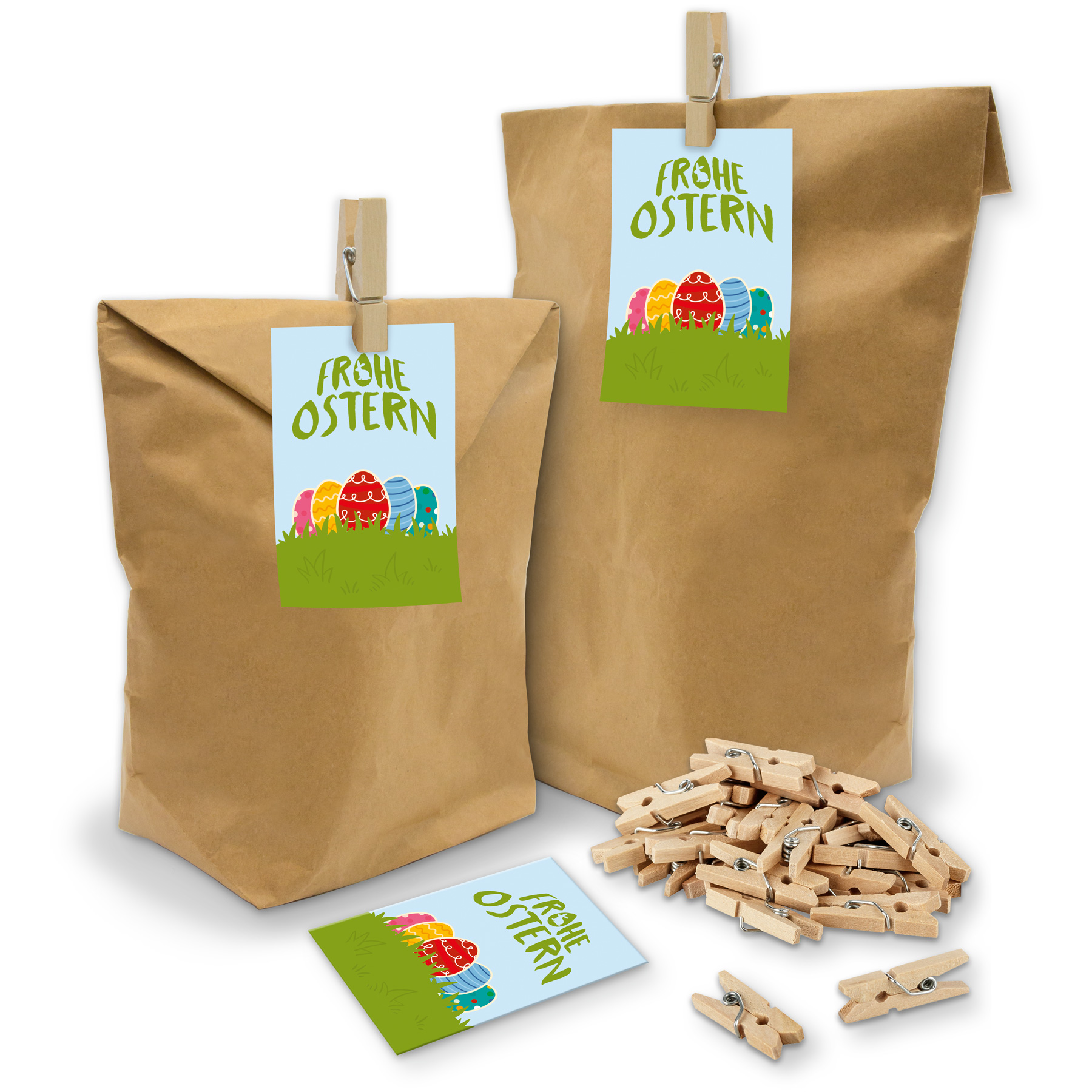 itenga SET Geschenkt�ten Frohe Ostern Ostereier bunt 24x...