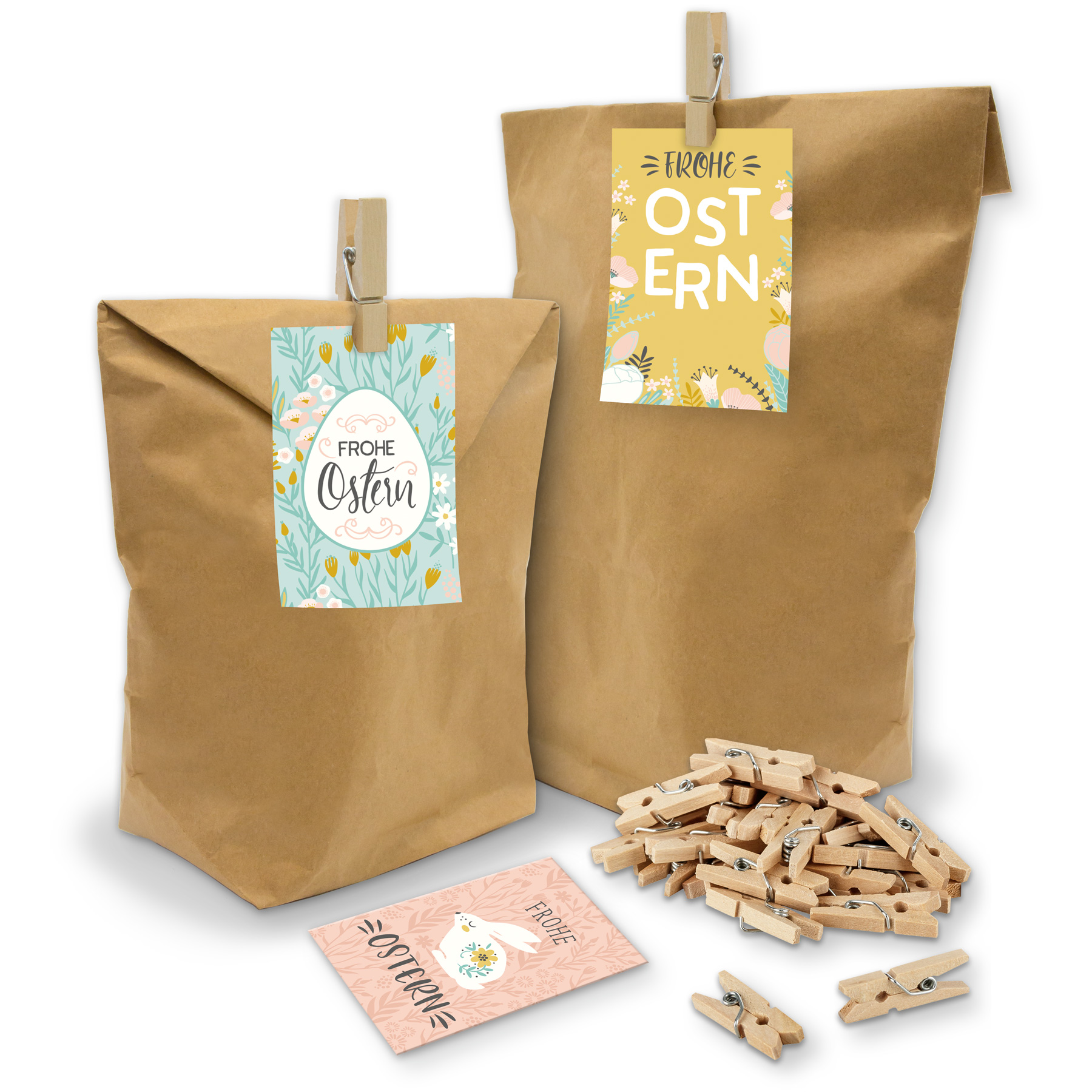 itenga SET Geschenkt�ten Frohe Ostern Mix pastell 24x T�...
