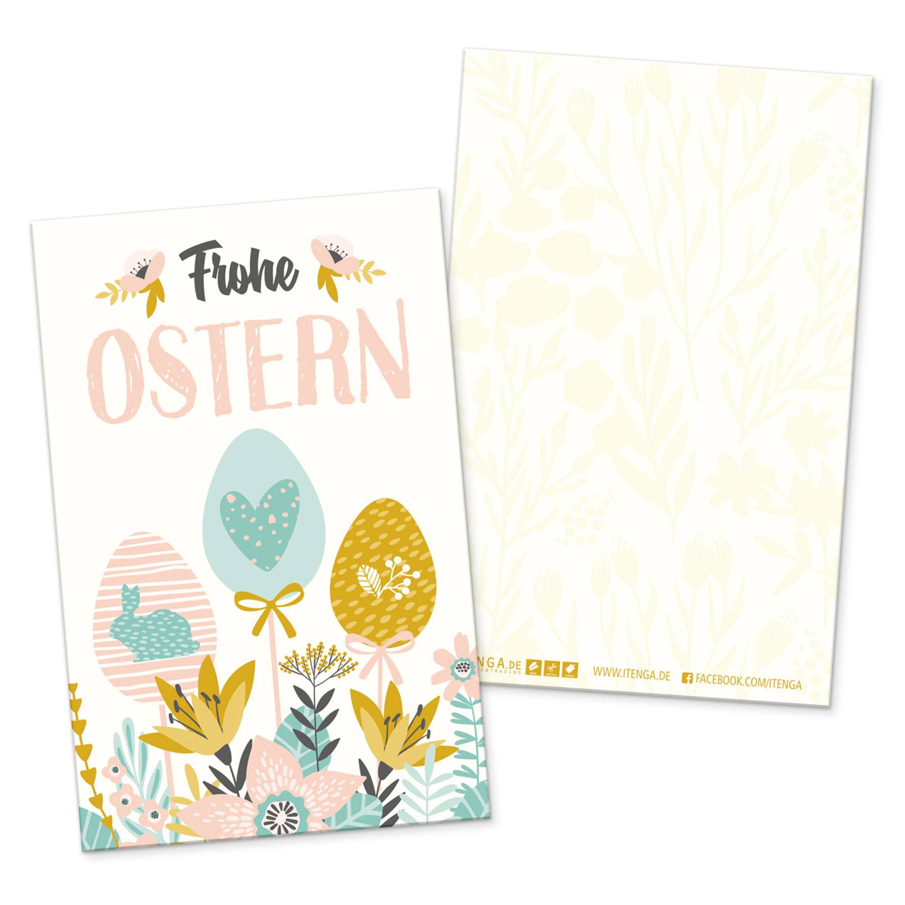 itenga SET Geschenkt�ten Frohe Ostern Mix pastell 24x T�...