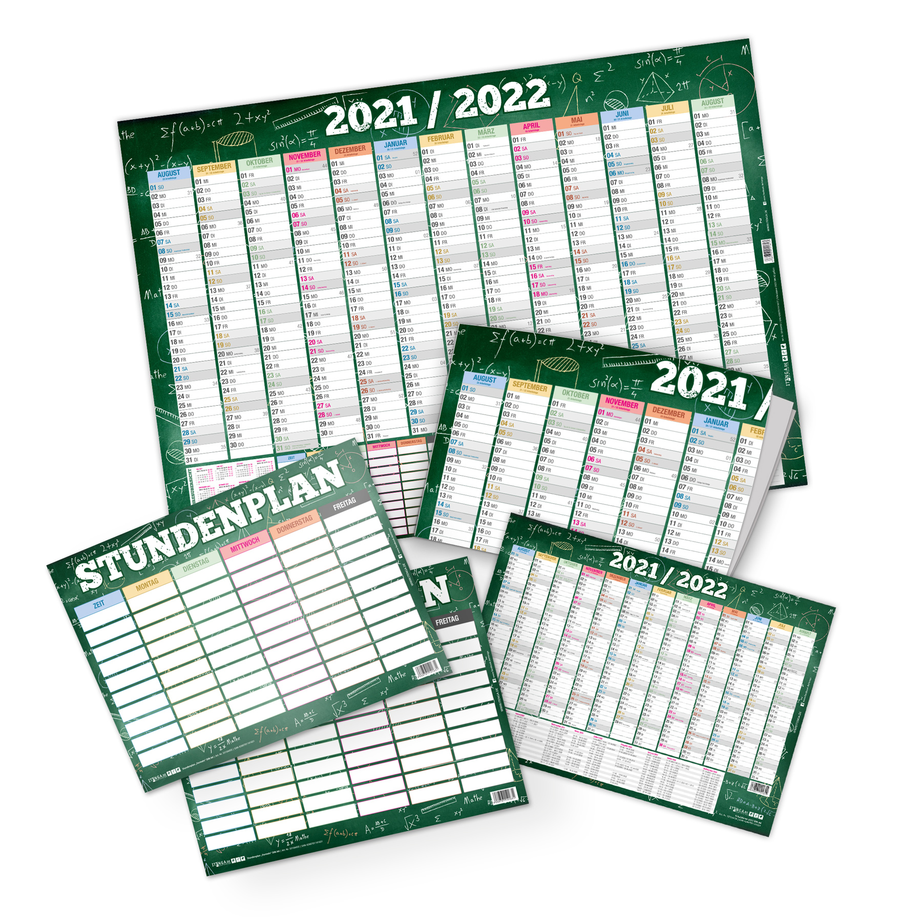 itenga Set Sch�lerkalender A2 und A4 und Stundenplan