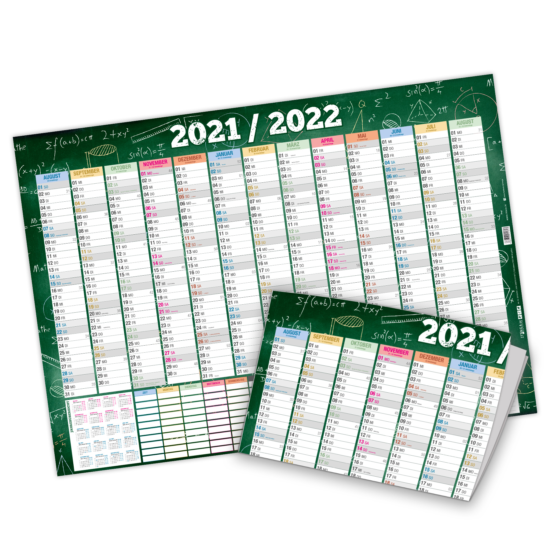 itenga Set Sch�lerkalender A2 und A4 und Stundenplan