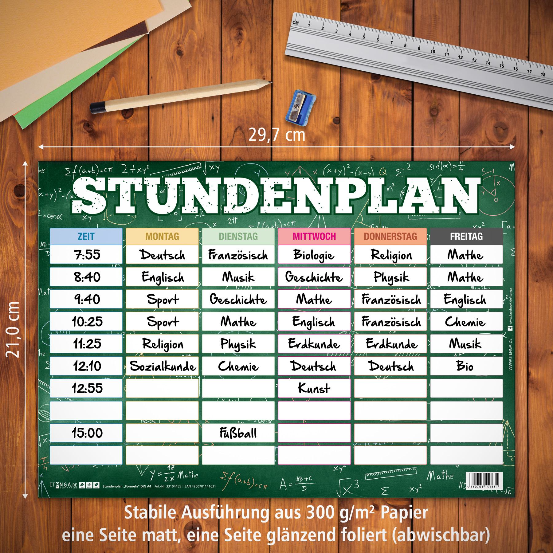 itenga Set Sch�lerkalender A2 und A4 und Stundenplan