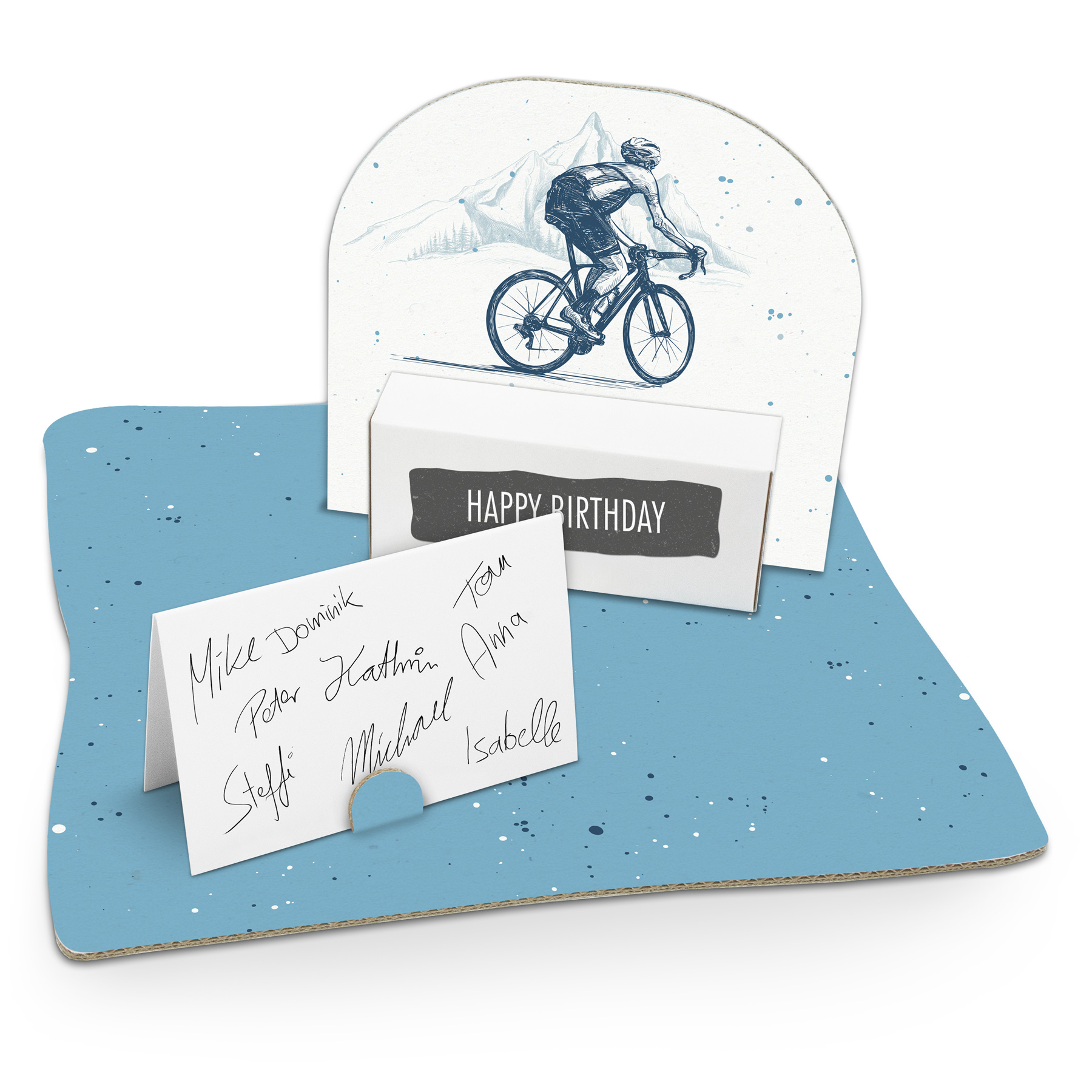 itenga Geldgeschenkverpackung Fahrrad Zeichnung (Motiv 1...