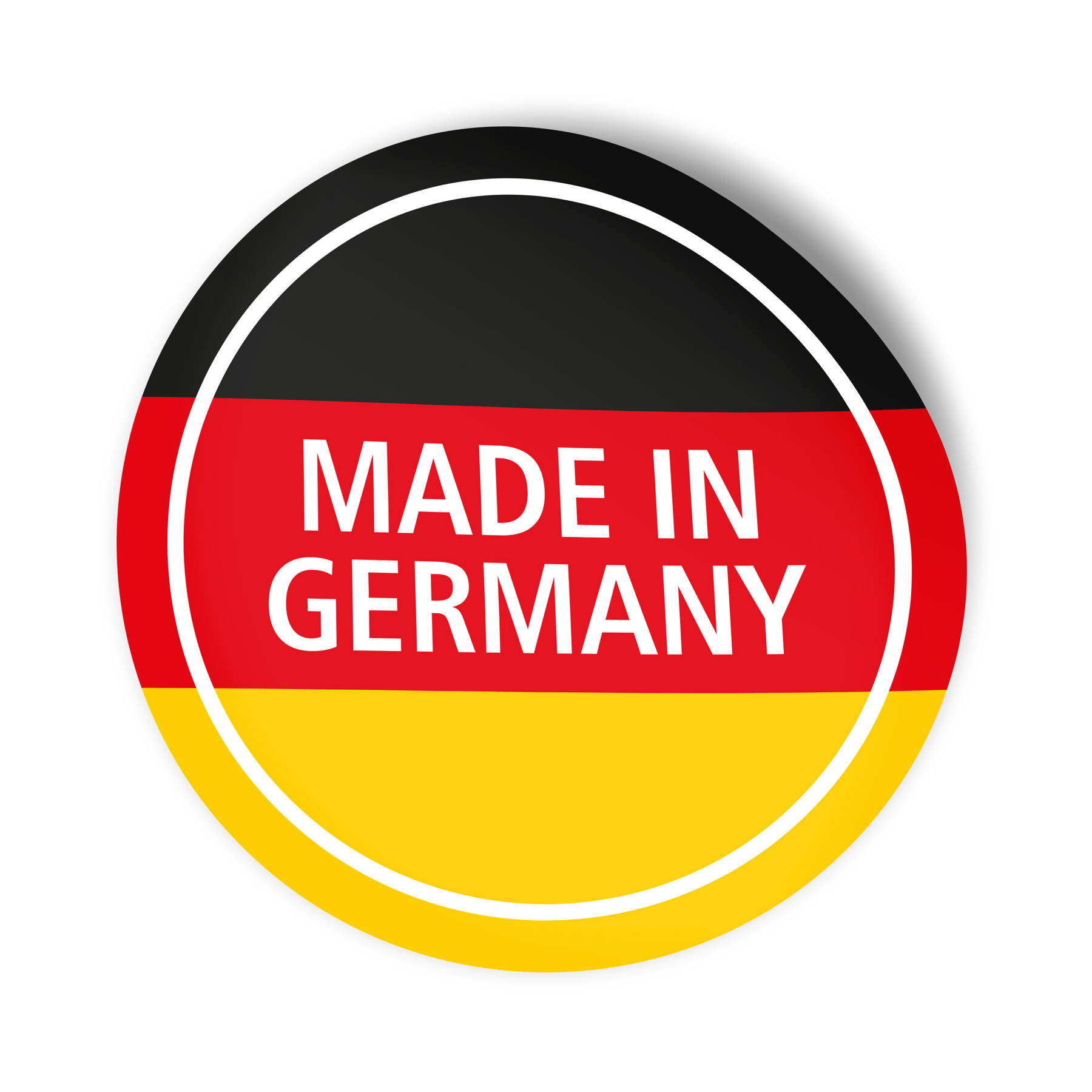 itenga 24x Sticker mit Text Made in Germany rund 4cm