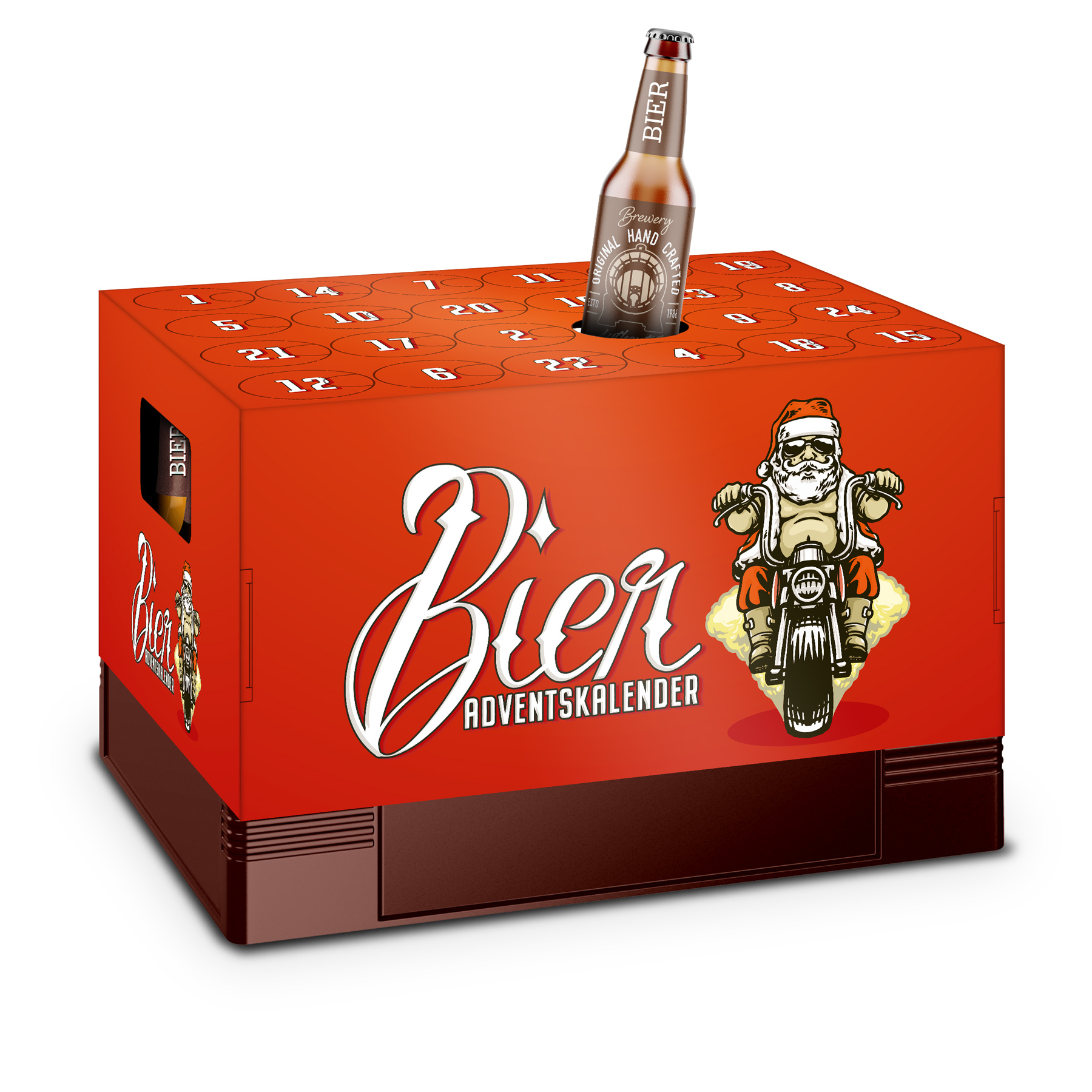 itenga Adventskalender f�r Bierkasten Motiv 2 Nikolaus a...