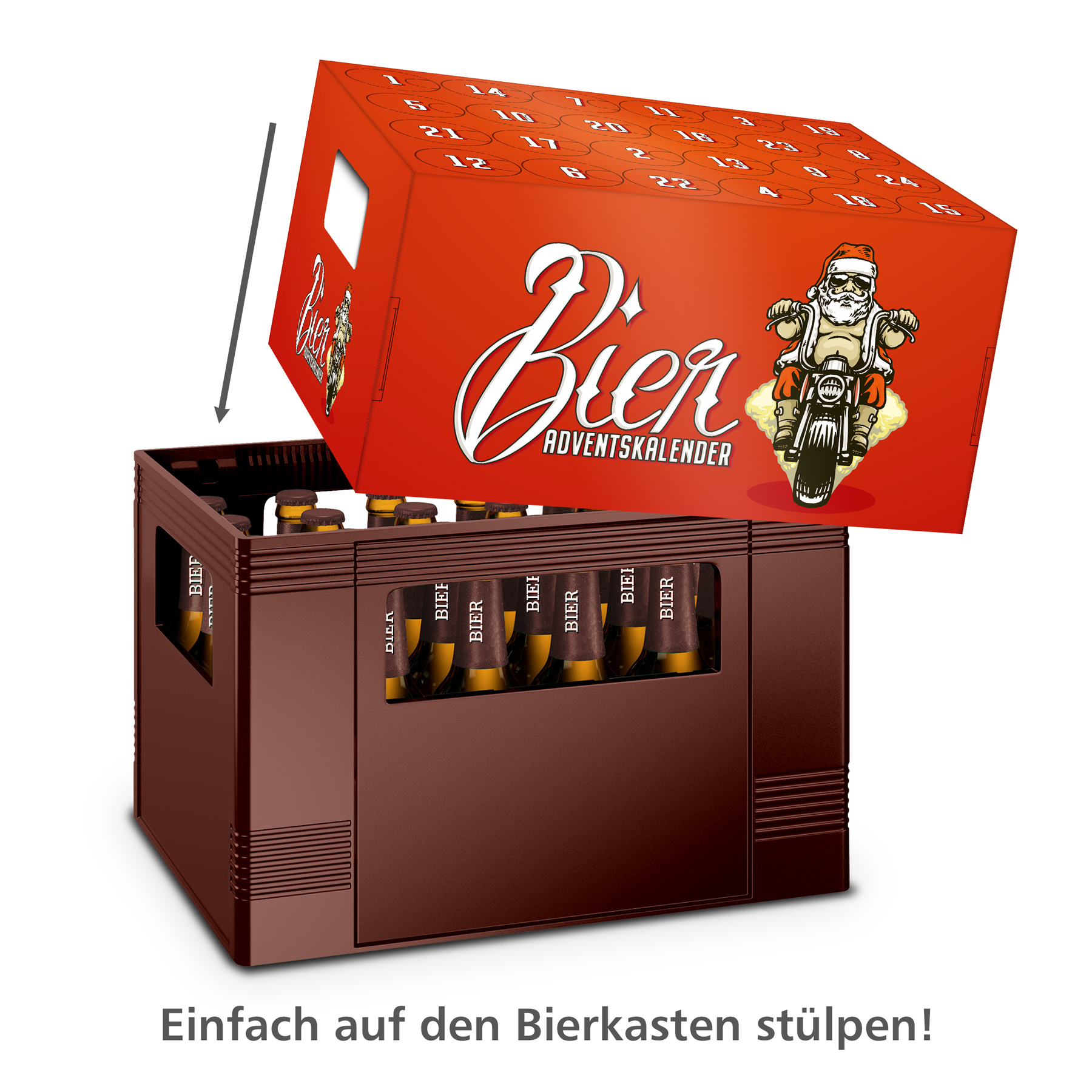 itenga Adventskalender f�r Bierkasten Motiv 2 Nikolaus a...