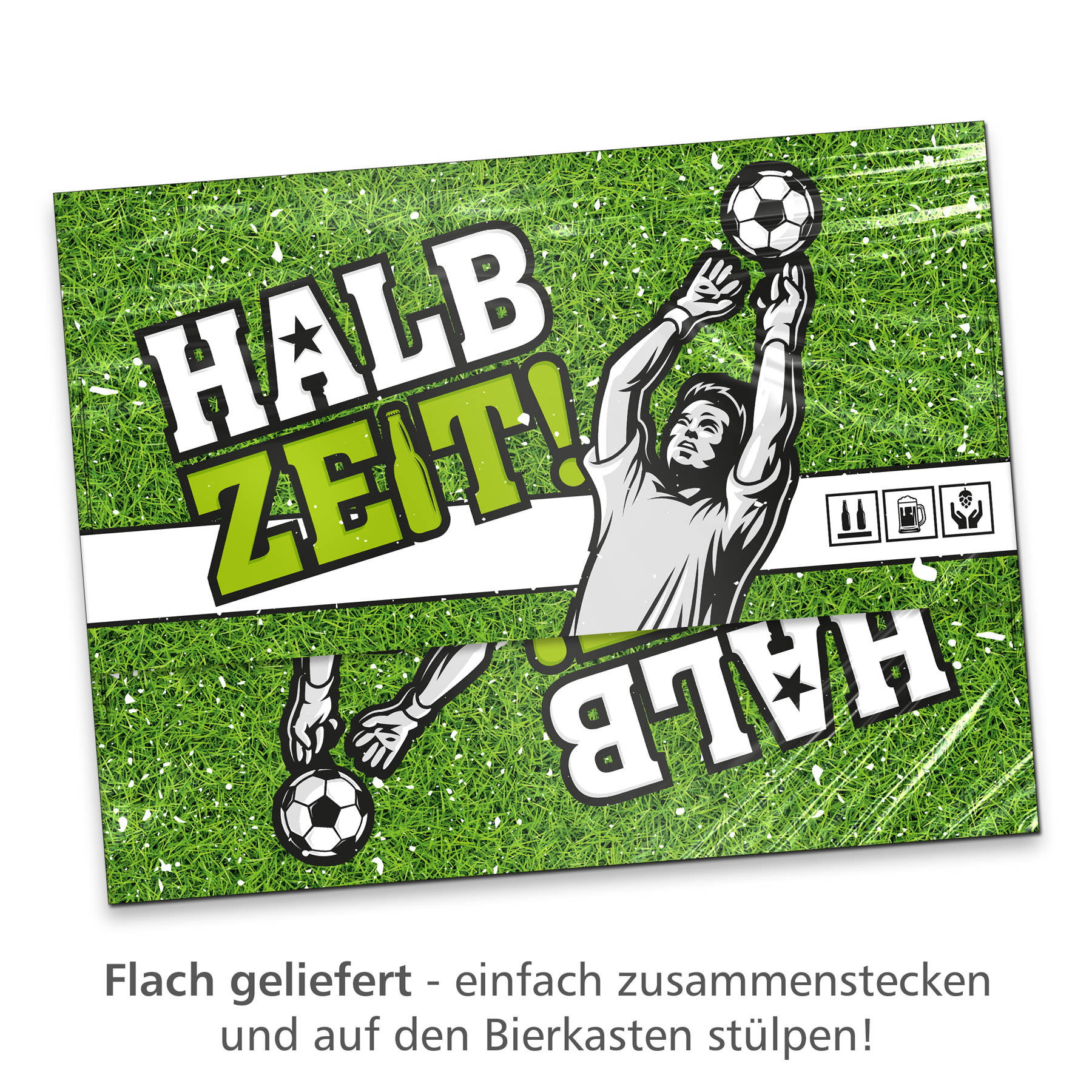 itenga Bierkasten Geschenkverpackung Motiv Fu�ball- H�ll...