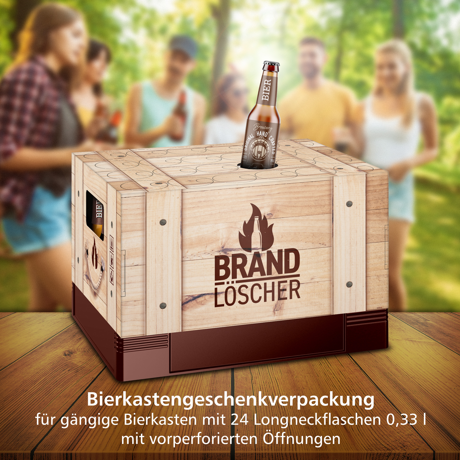 itenga Bierkasten Geschenkverpackung Motiv Brandl�scher ...