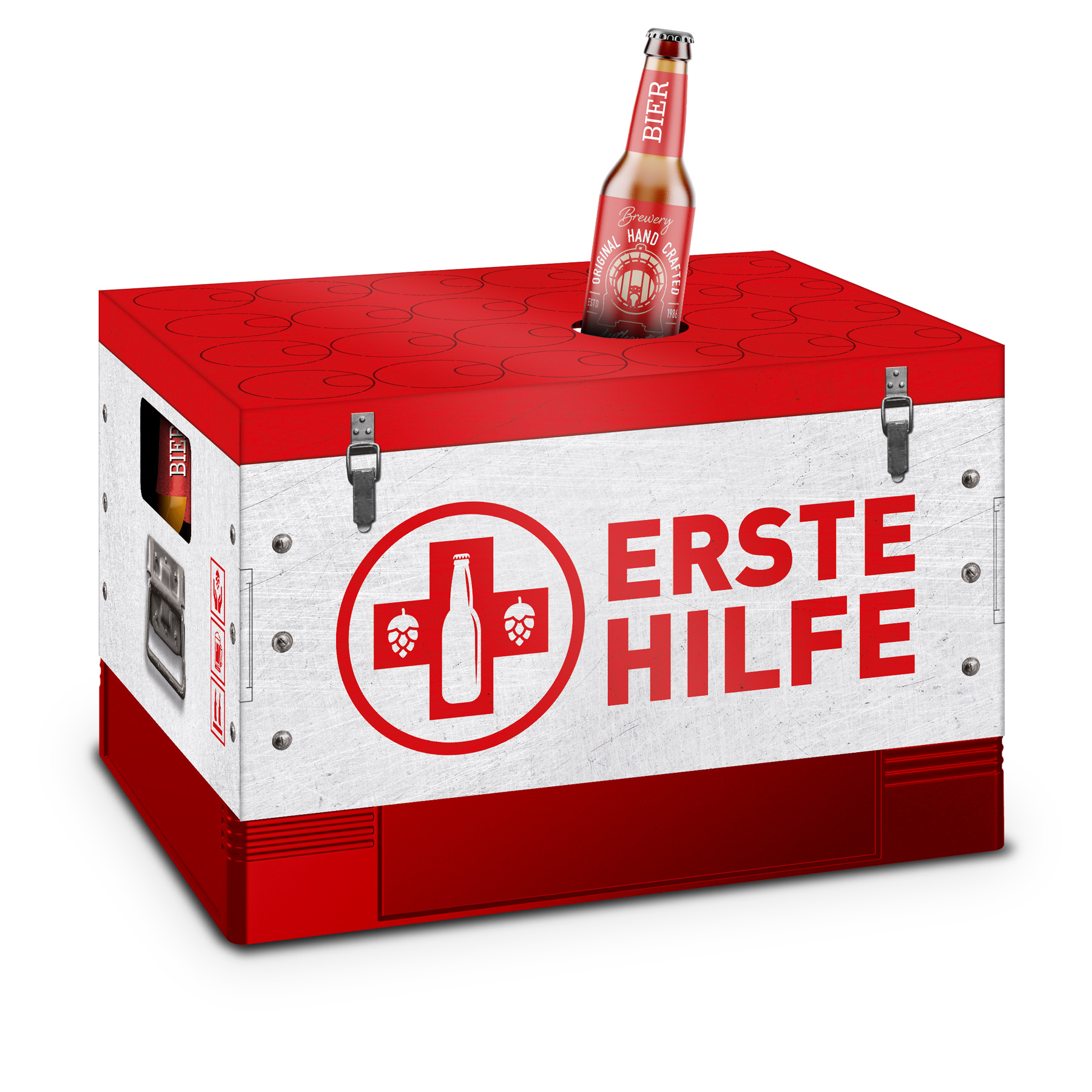 itenga Bierkasten Geschenkverpackung Motiv Erste Hilfe -...