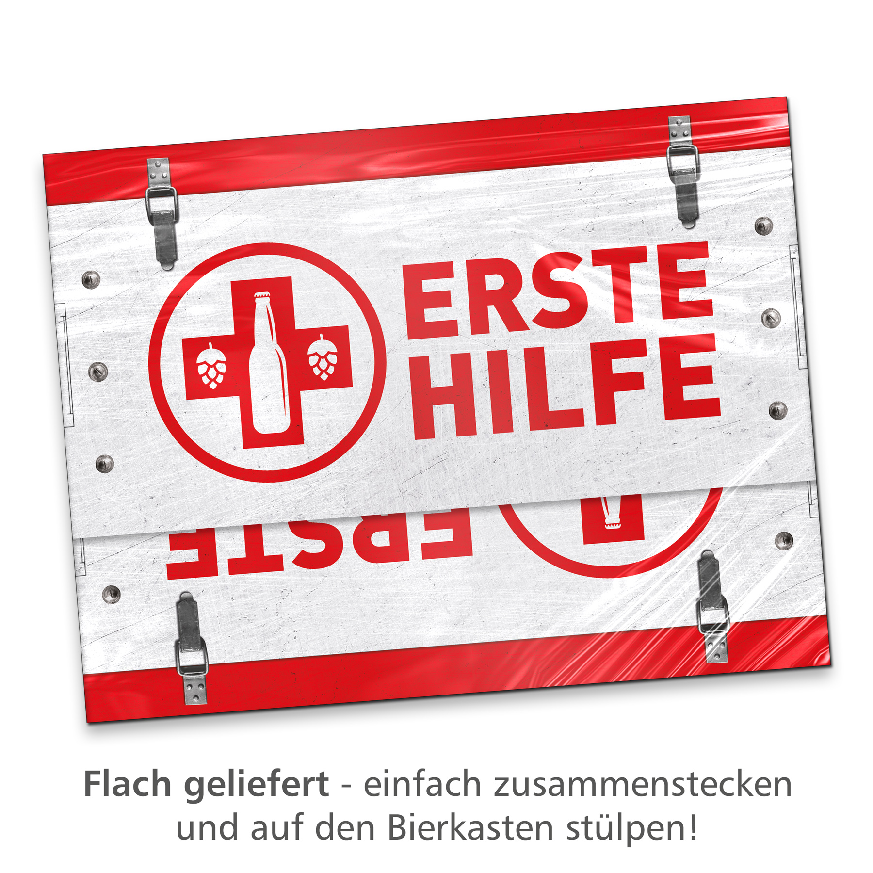 itenga Bierkasten Geschenkverpackung Motiv Erste Hilfe -...