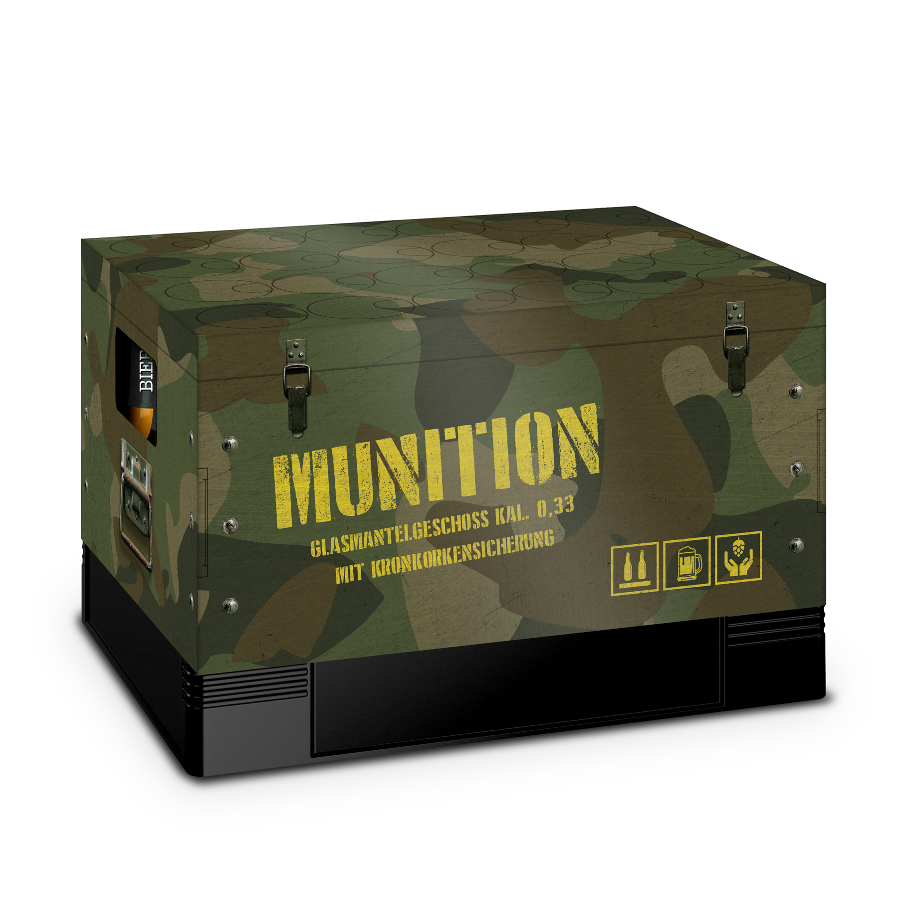 itenga Bierkasten Geschenkverpackung Motiv Munitionskist...