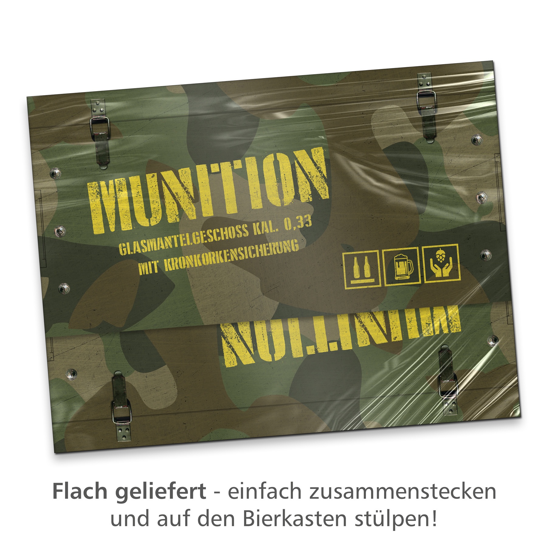itenga Bierkasten Geschenkverpackung Motiv Munitionskist...